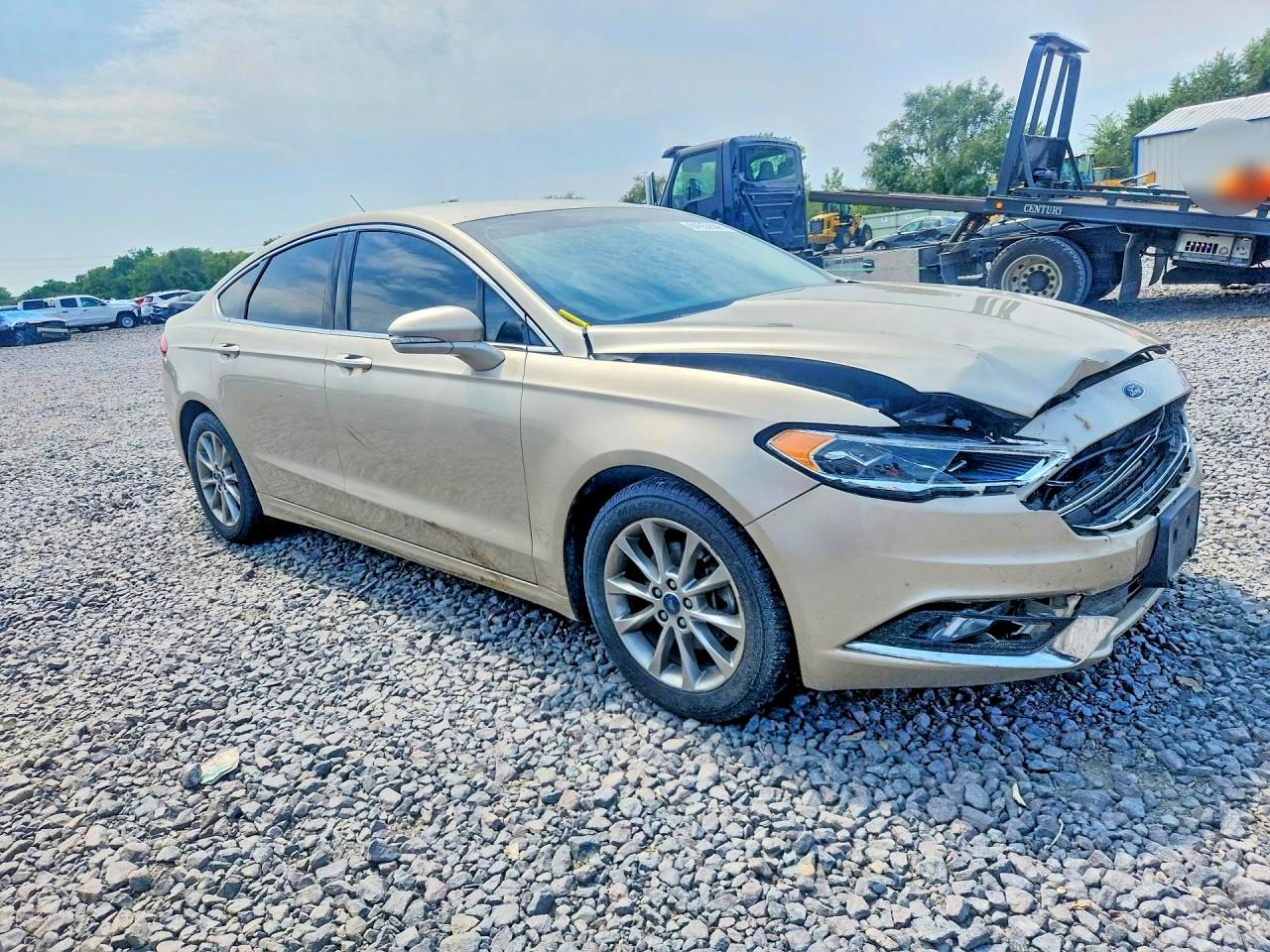 2017 Ford Fusion Se Tan vin: 3FA6P0HD6HR411580