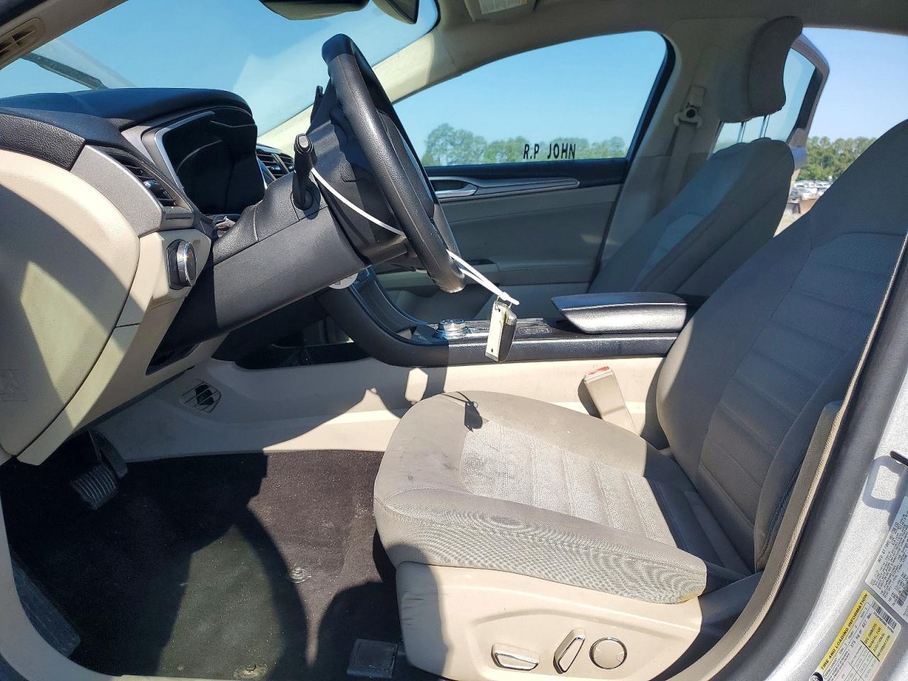 2019 Ford Fusion Se Silver vin: 3FA6P0HD6KR145906