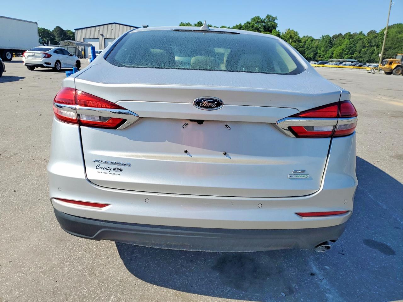 2019 Ford Fusion Se Silver vin: 3FA6P0HD6KR145906