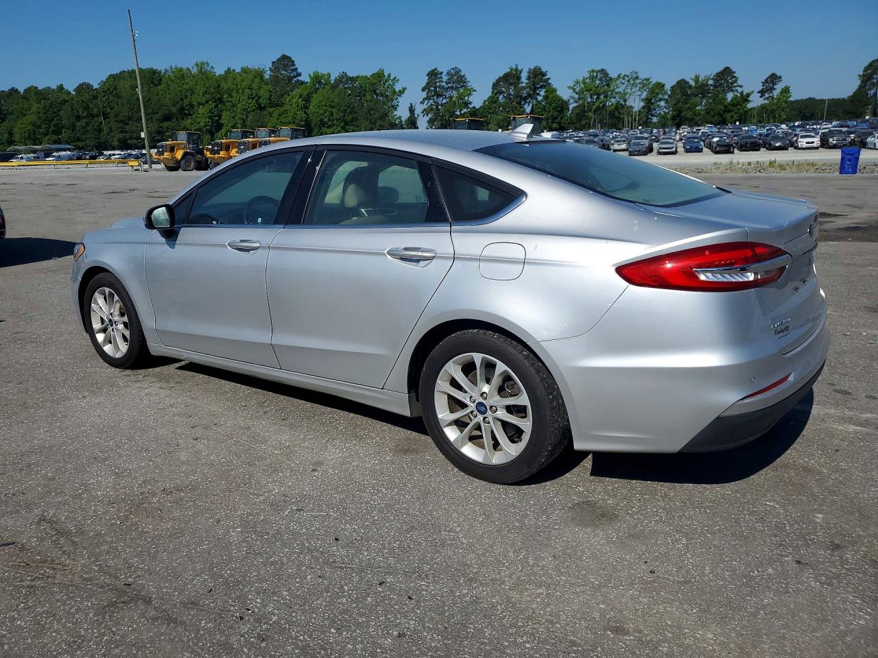 2019 Ford Fusion Se Silver vin: 3FA6P0HD6KR145906
