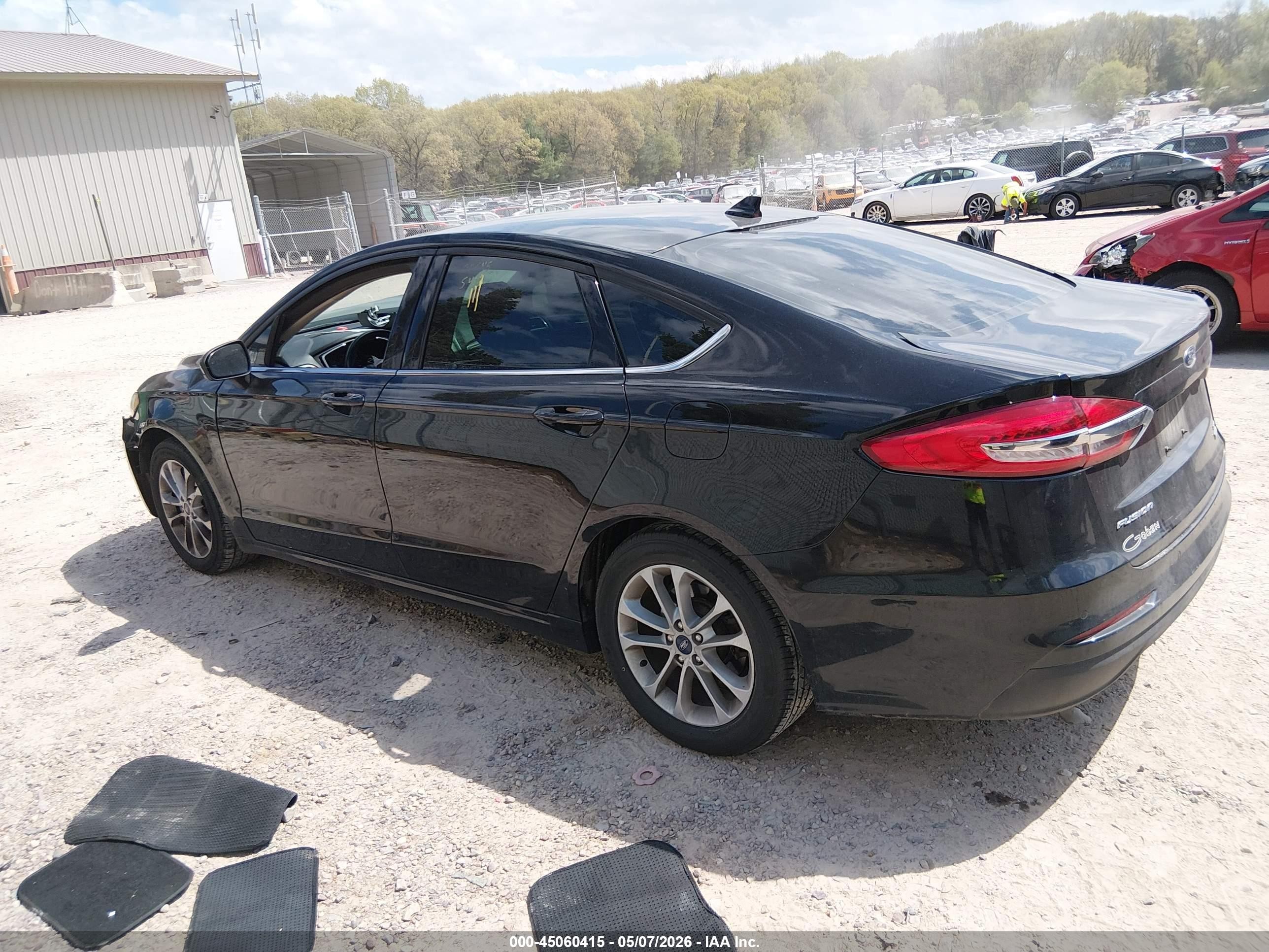 2020 Ford Fusion Se Black vin: 3FA6P0HD6LR162562