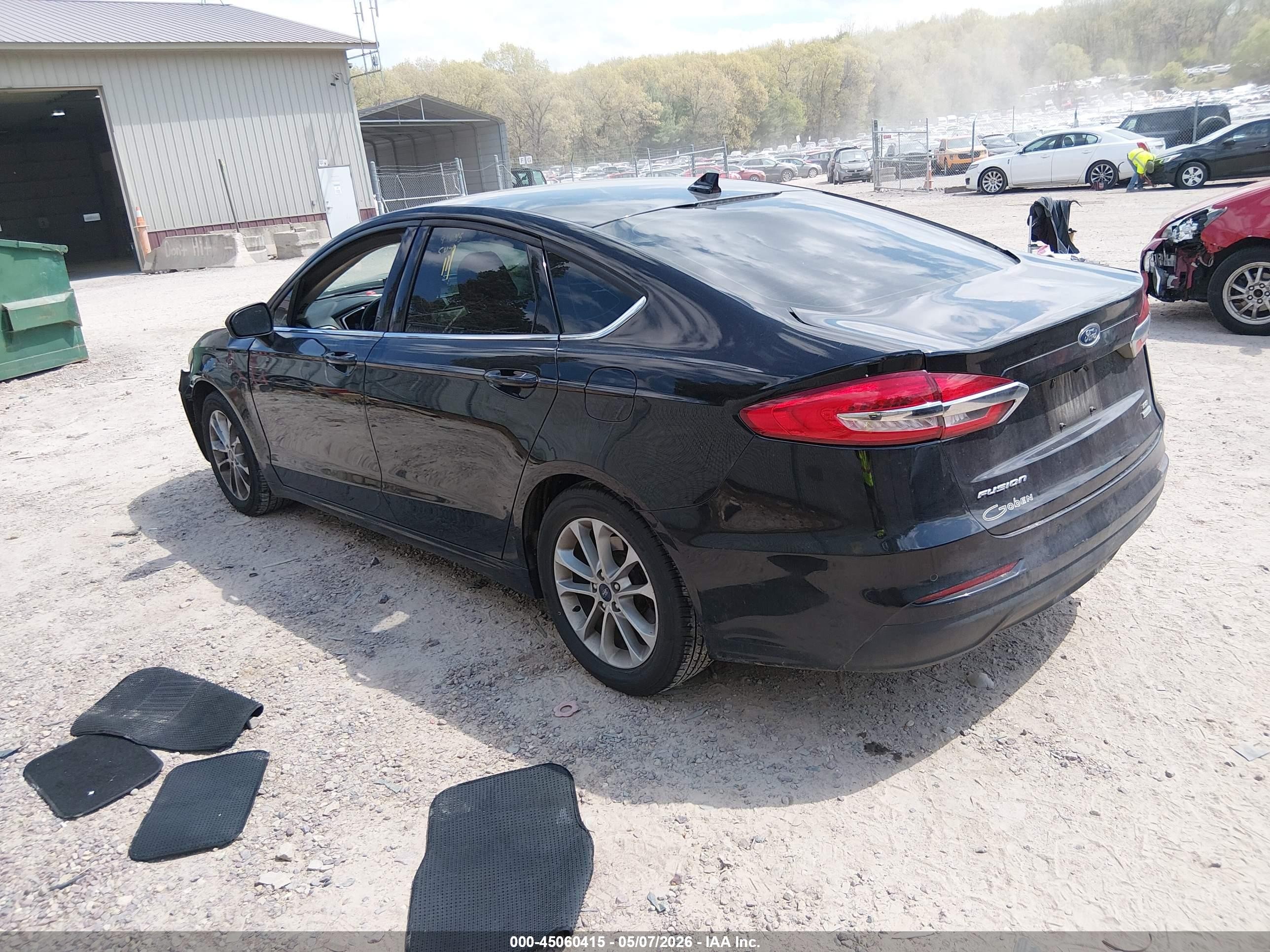 2020 Ford Fusion Se Black vin: 3FA6P0HD6LR162562