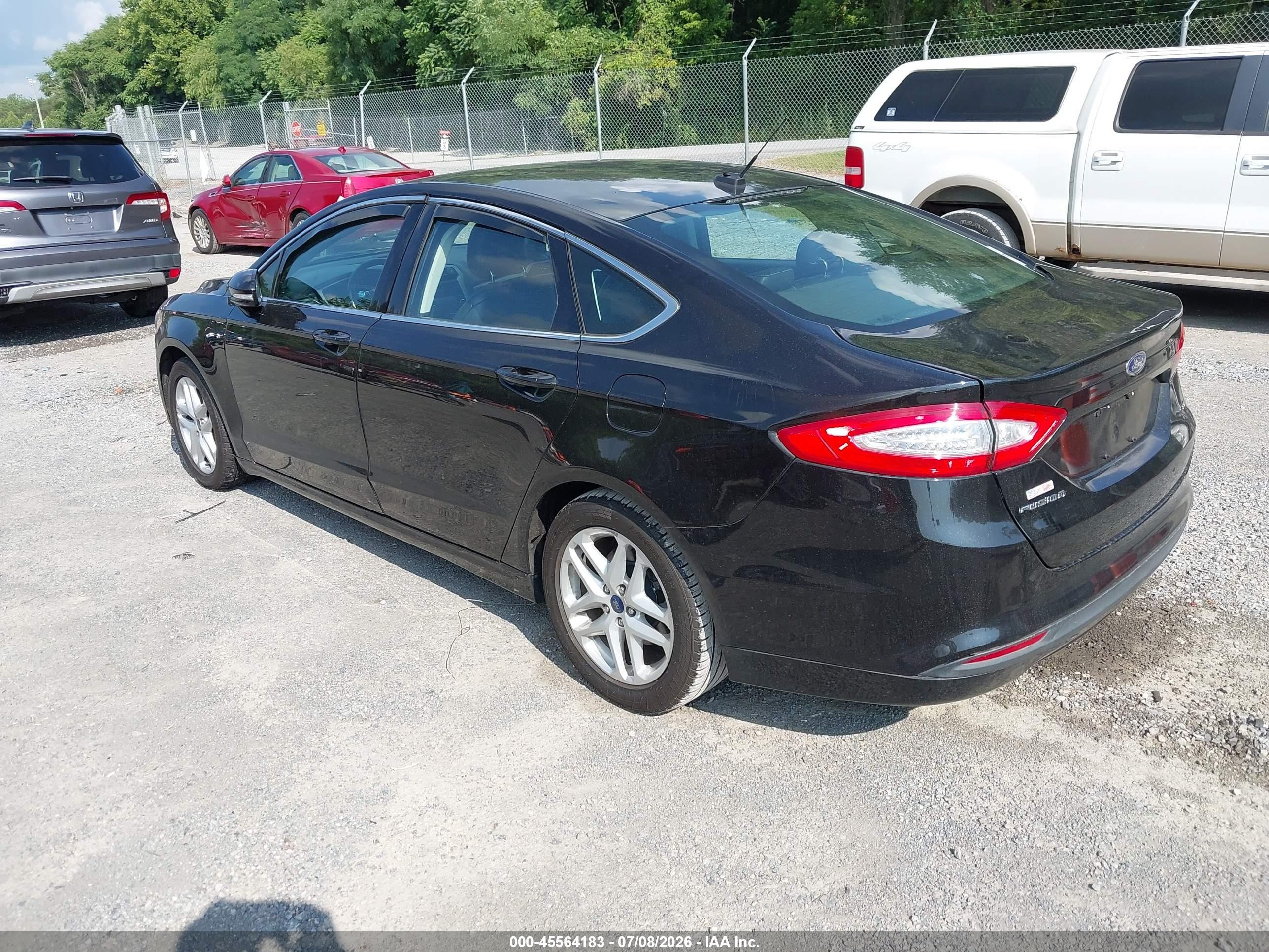 2014 Ford Fusion Se Black vin: 3FA6P0HD7ER142985