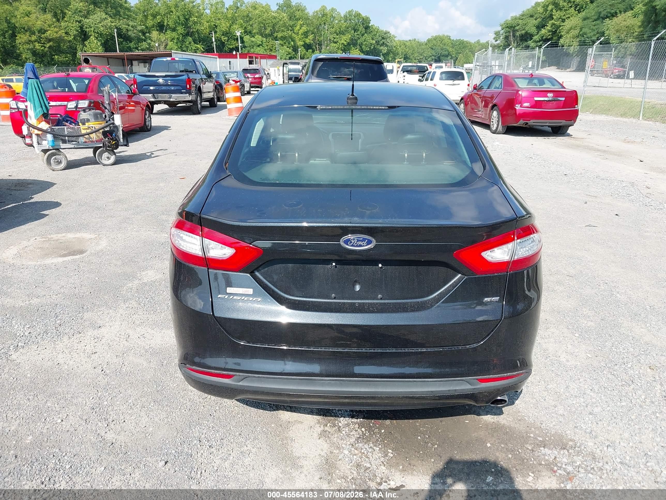 2014 Ford Fusion Se Black vin: 3FA6P0HD7ER142985