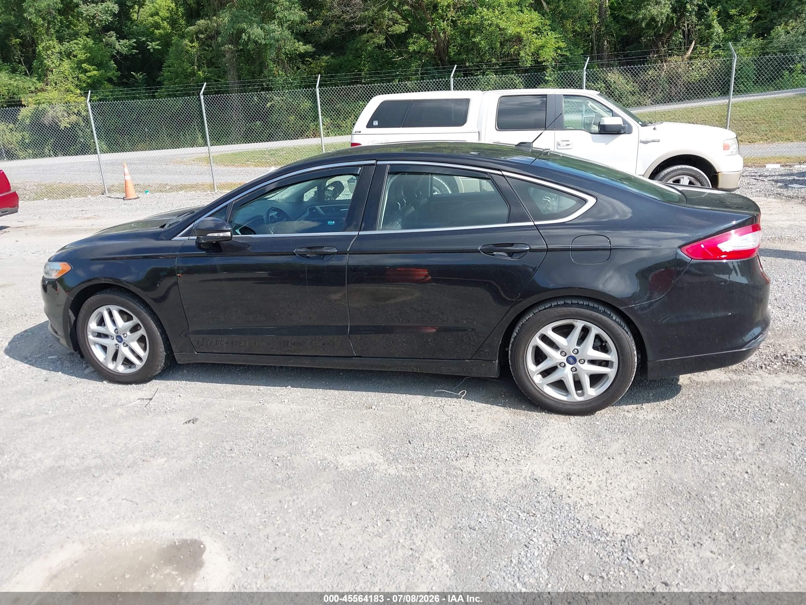 2014 Ford Fusion Se Black vin: 3FA6P0HD7ER142985