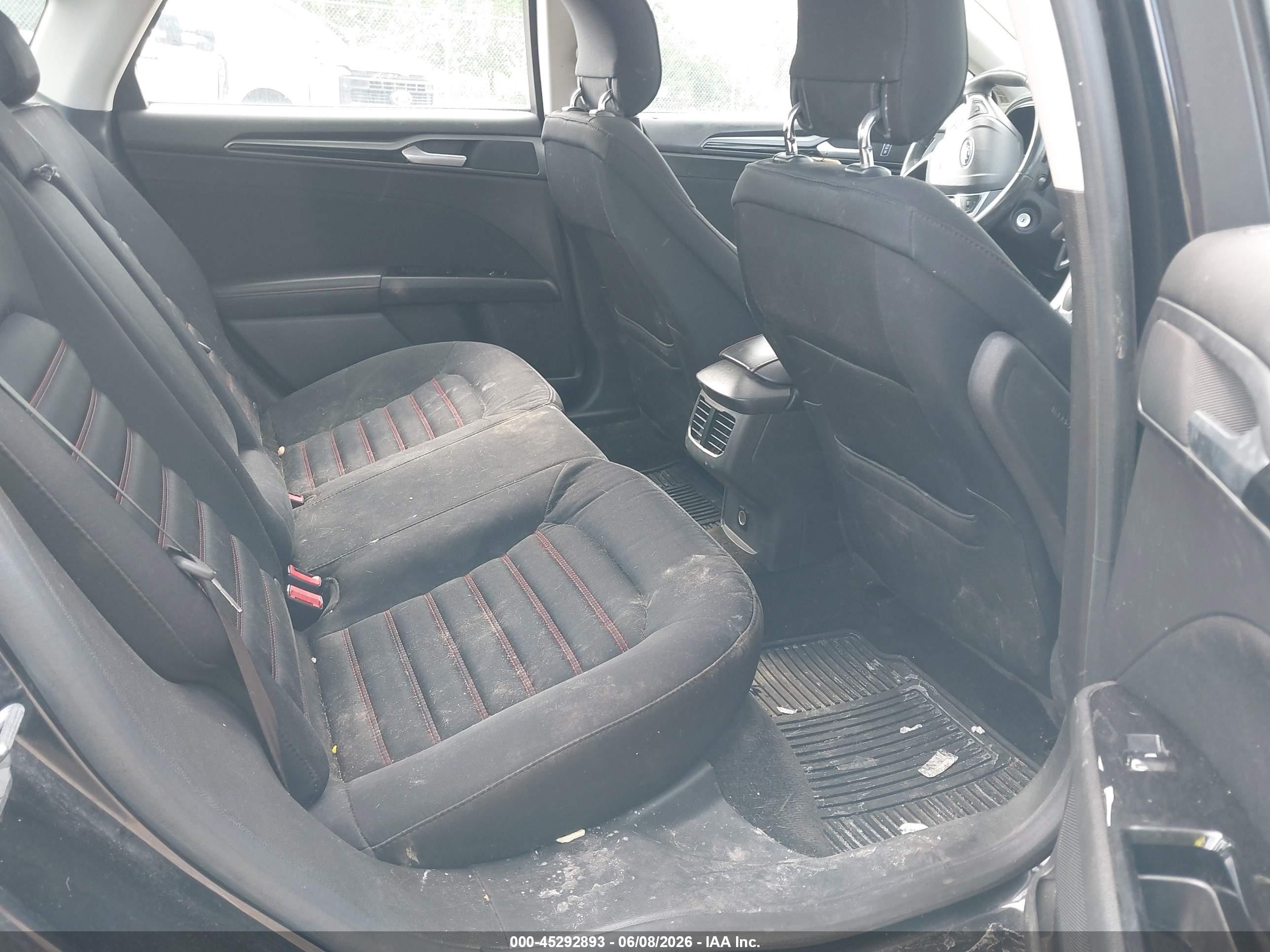2014 Ford Fusion Se Black vin: 3FA6P0HD7ER147507