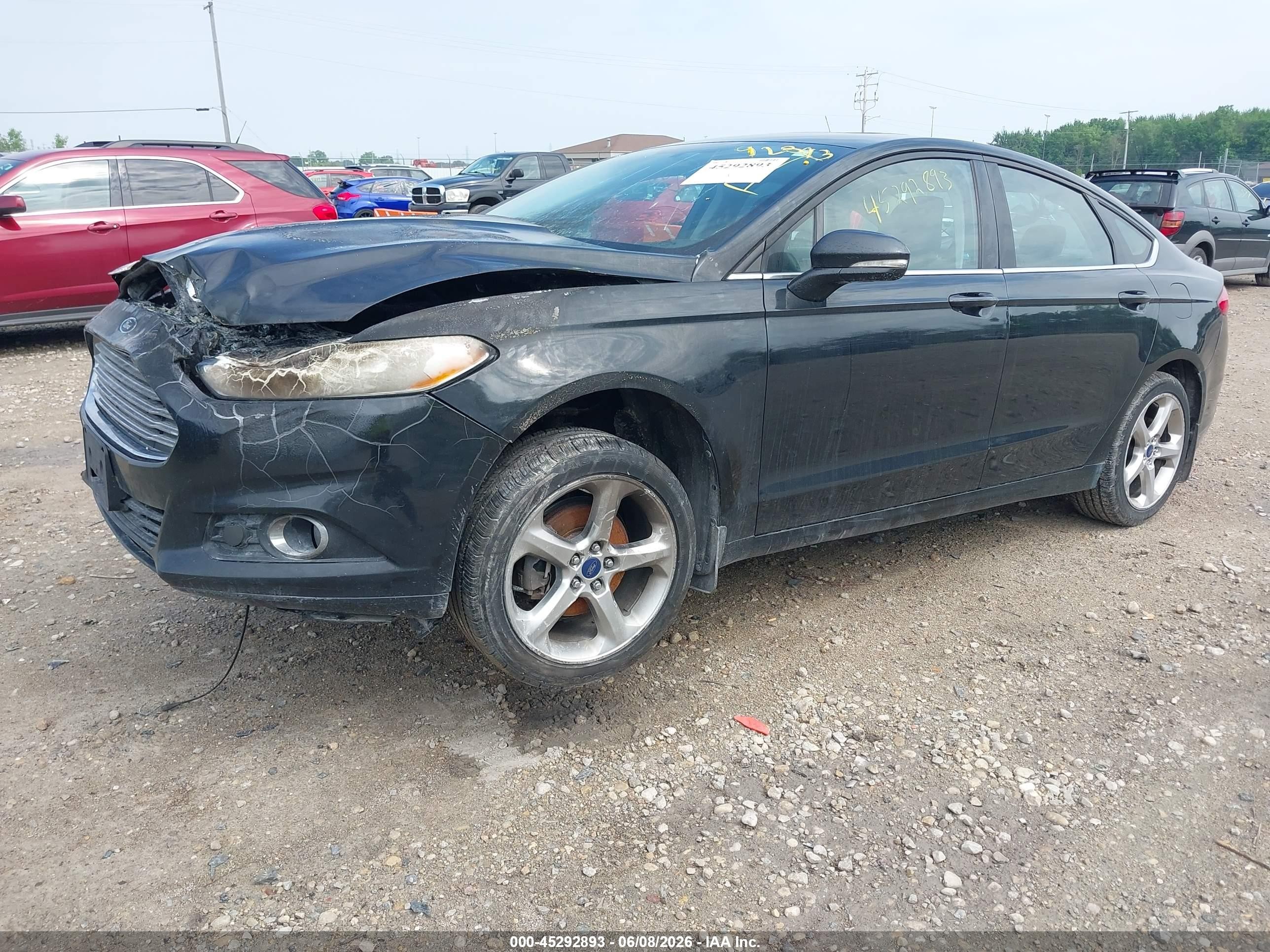 2014 Ford Fusion Se Black vin: 3FA6P0HD7ER147507