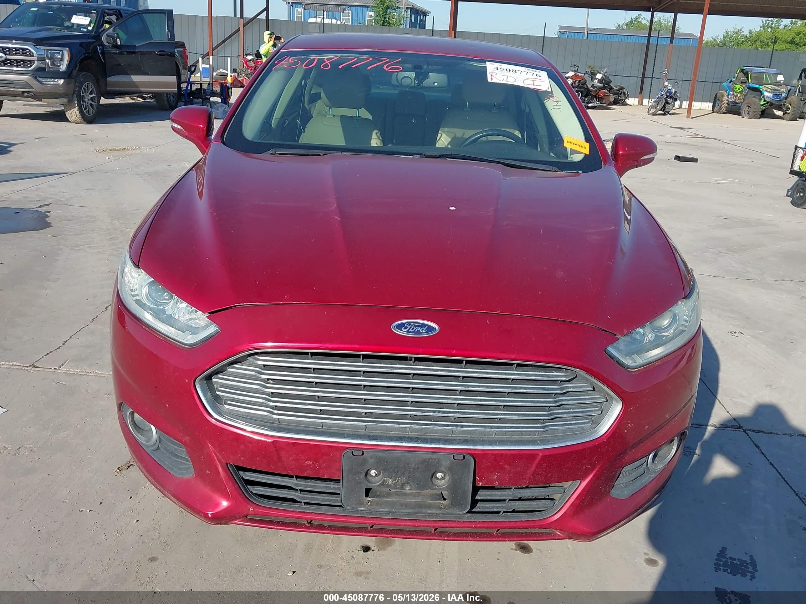 2014 Ford Fusion Se Red vin: 3FA6P0HD7ER149077