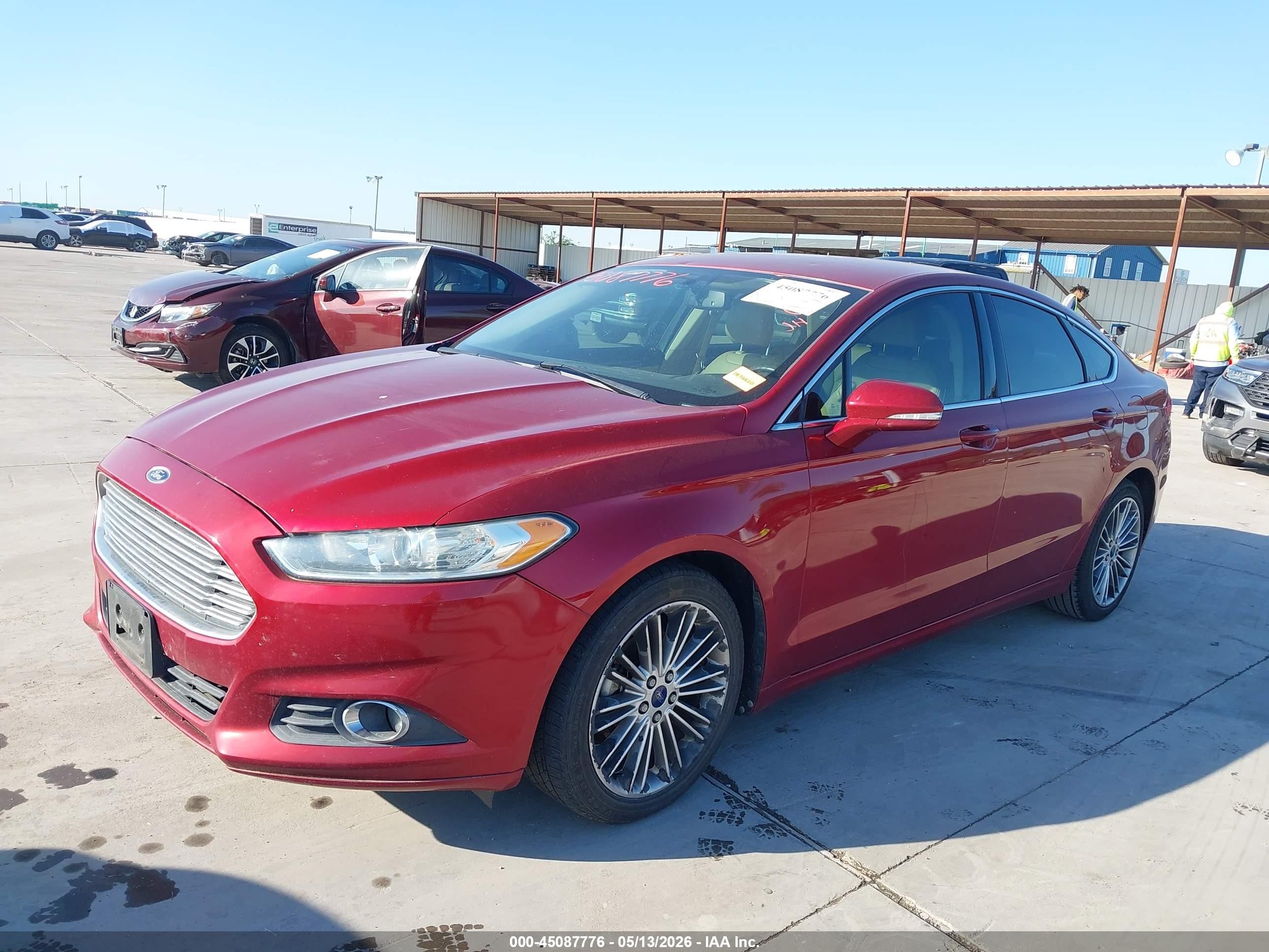 2014 Ford Fusion Se Red vin: 3FA6P0HD7ER149077
