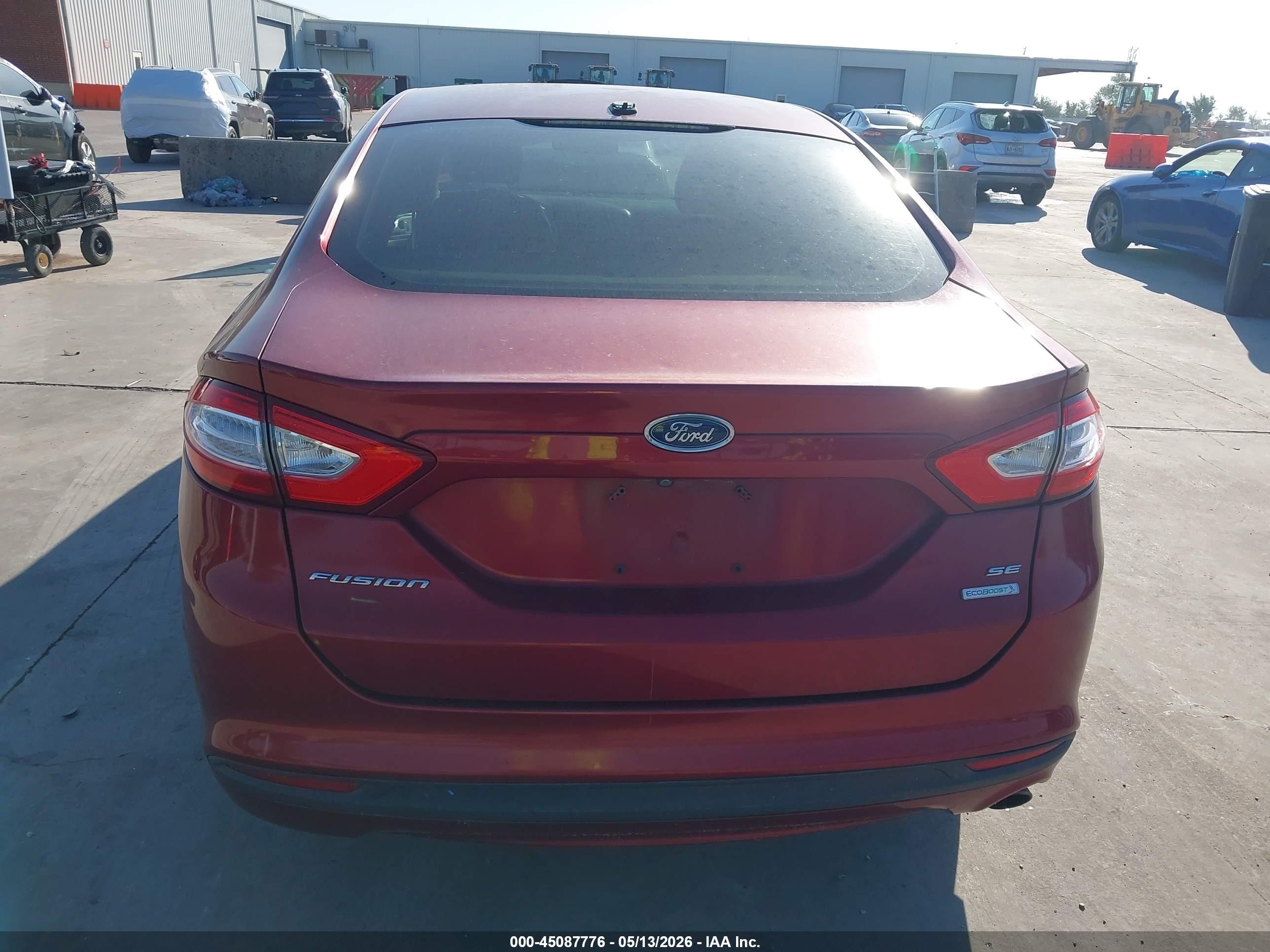 2014 Ford Fusion Se Red vin: 3FA6P0HD7ER149077