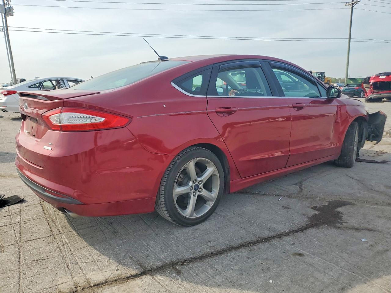 2014 Ford Fusion Se Red vin: 3FA6P0HD7ER154845