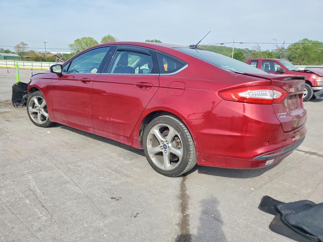 2014 Ford Fusion Se Red vin: 3FA6P0HD7ER154845