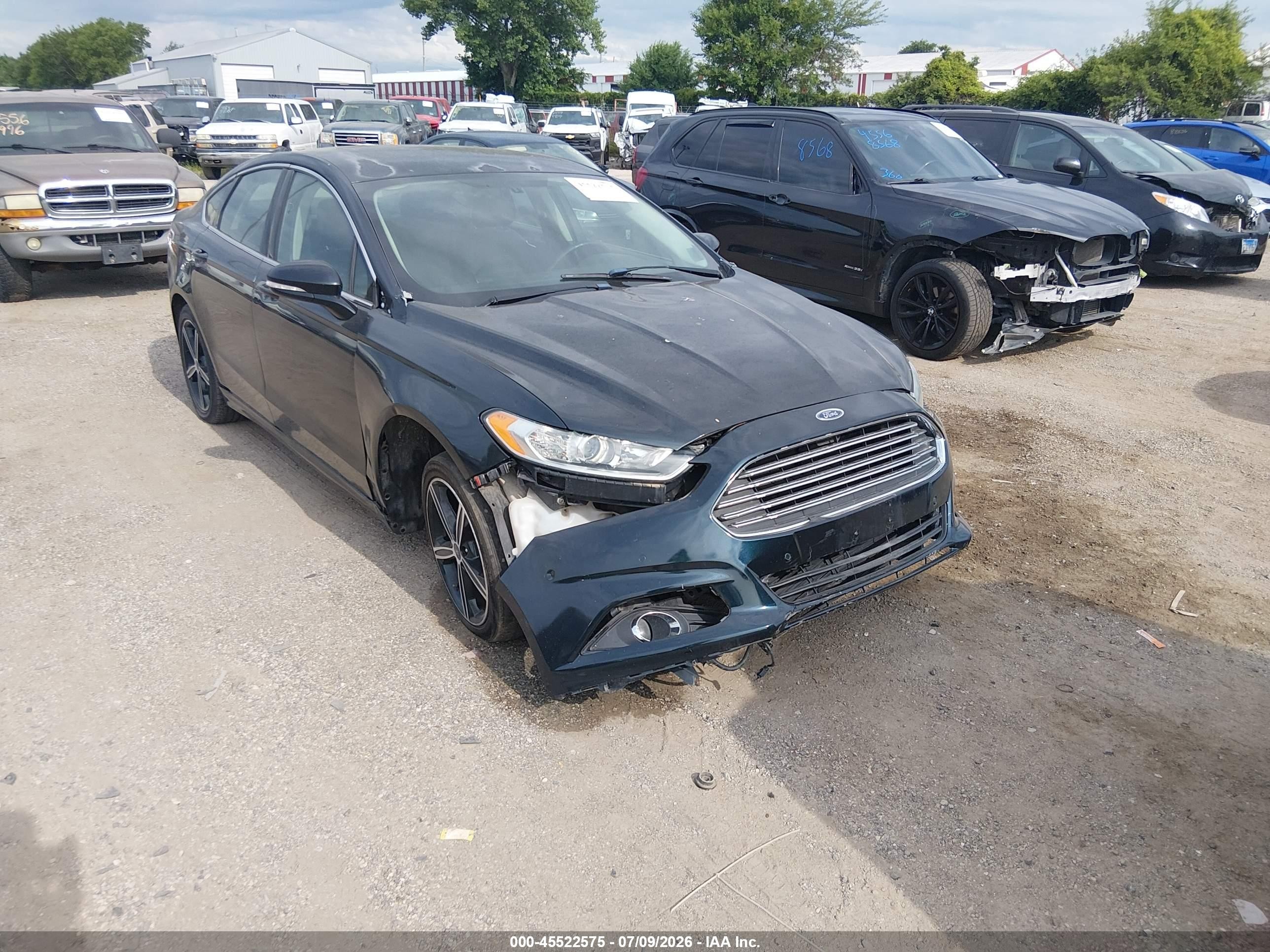 2014 Ford Fusion Se Black vin: 3FA6P0HD7ER155901