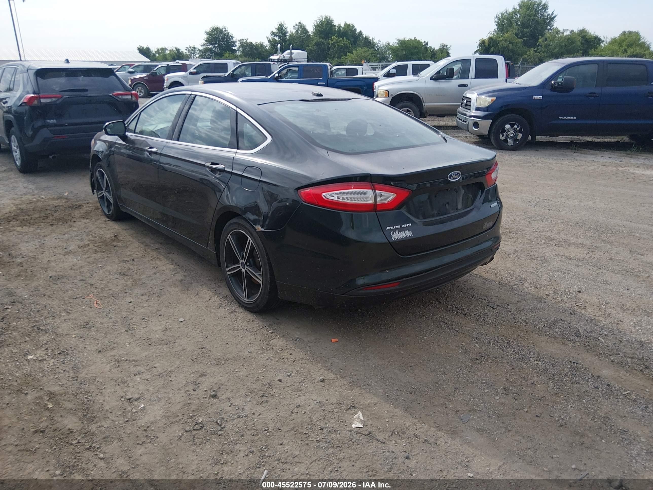 2014 Ford Fusion Se Black vin: 3FA6P0HD7ER155901