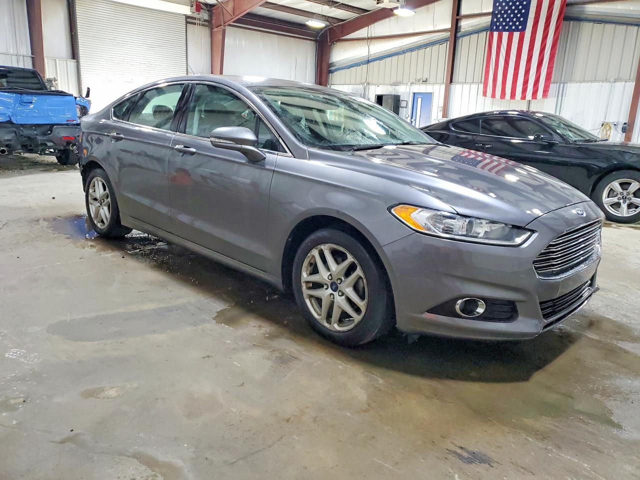 2014 Ford Fusion Se Gray vin: 3FA6P0HD7ER155946