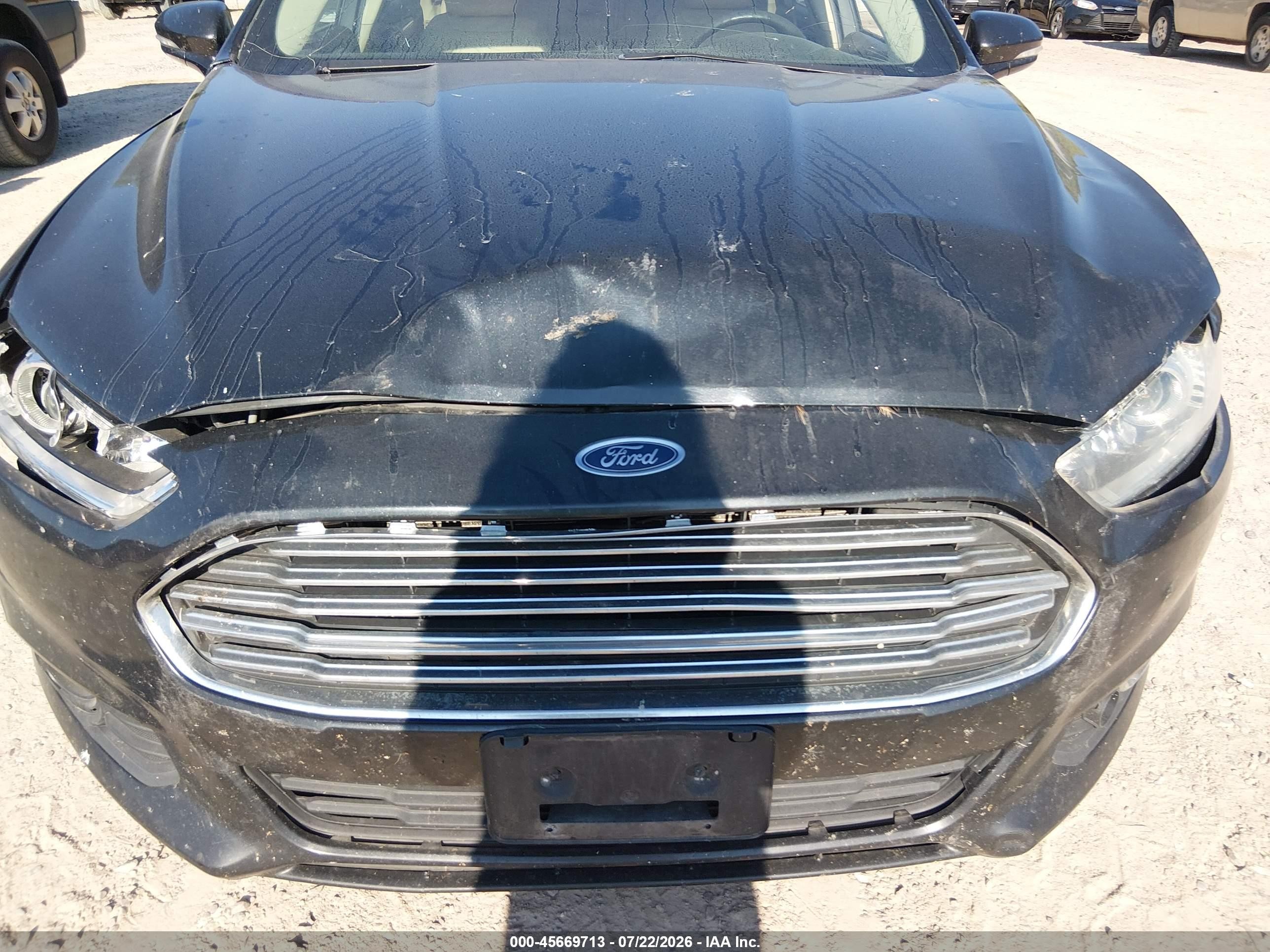 2014 Ford Fusion Se Black vin: 3FA6P0HD7ER163867
