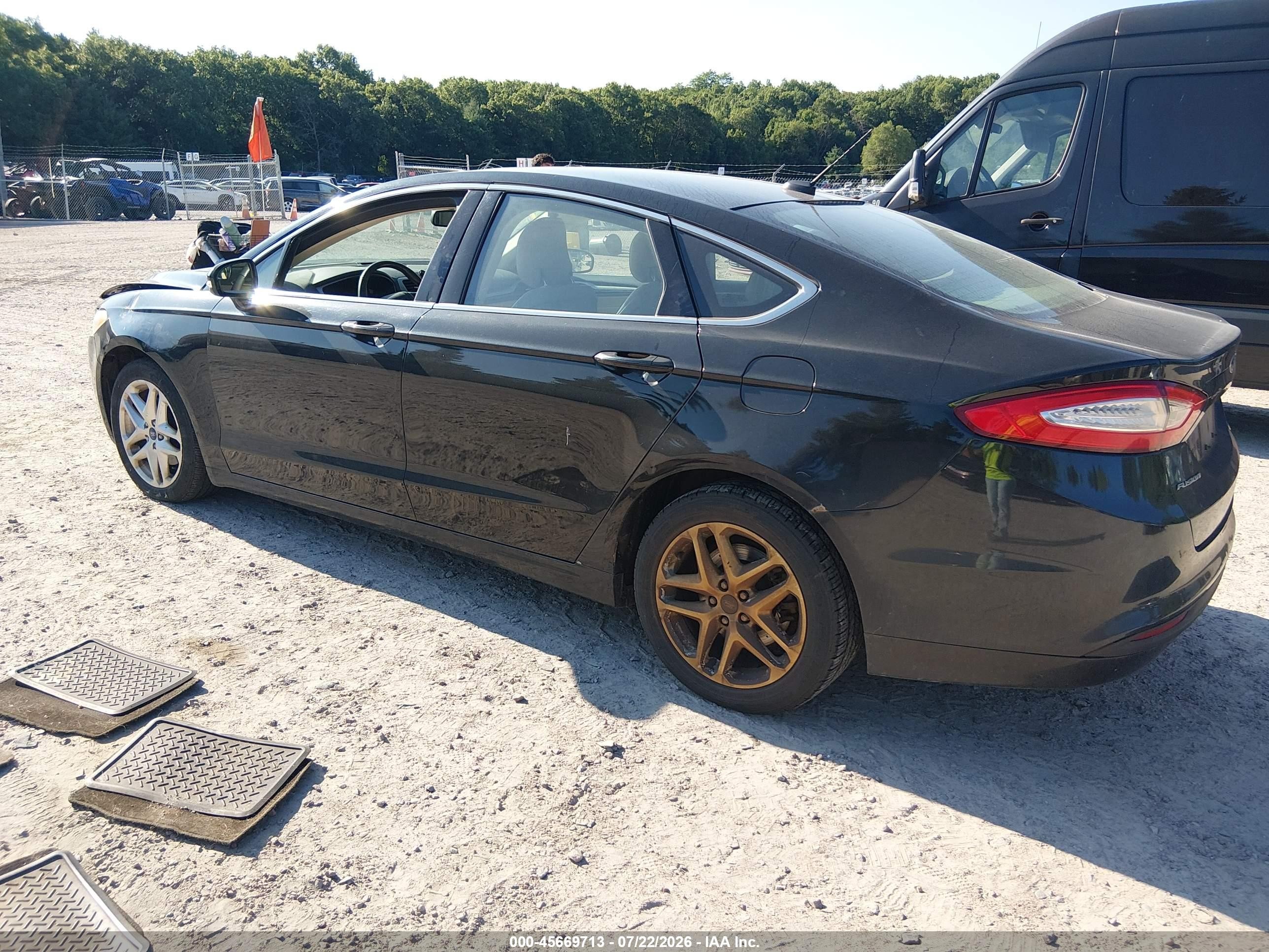 2014 Ford Fusion Se Black vin: 3FA6P0HD7ER163867