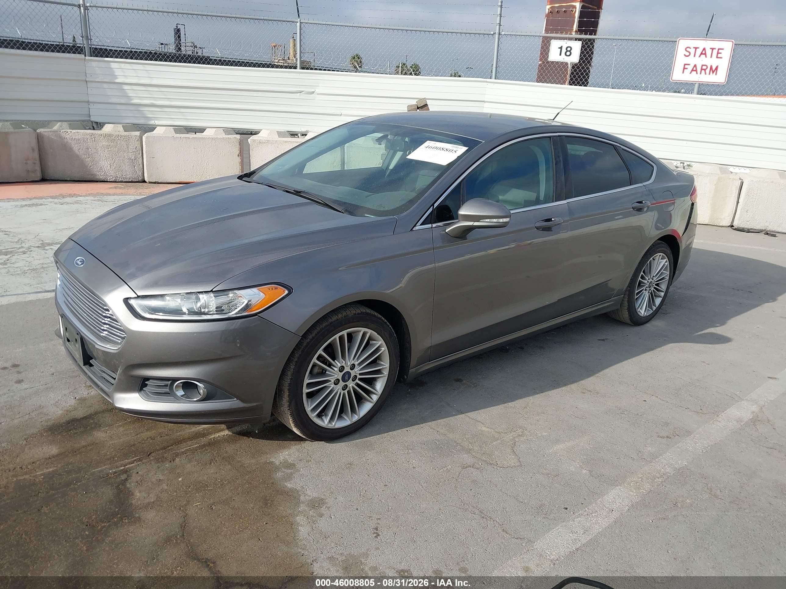 2014 Ford Fusion Se Gray vin: 3FA6P0HD7ER164131