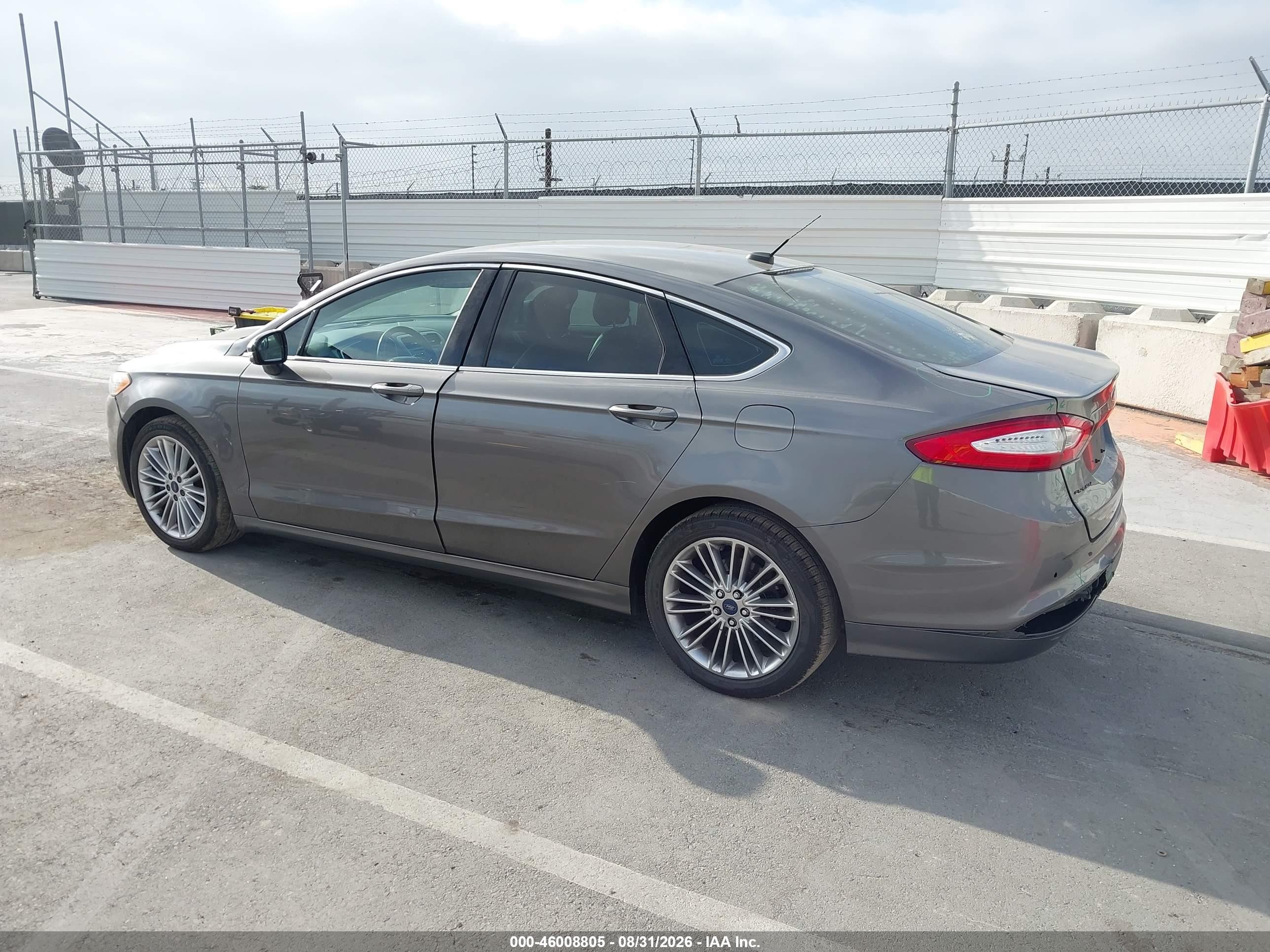 2014 Ford Fusion Se Gray vin: 3FA6P0HD7ER164131