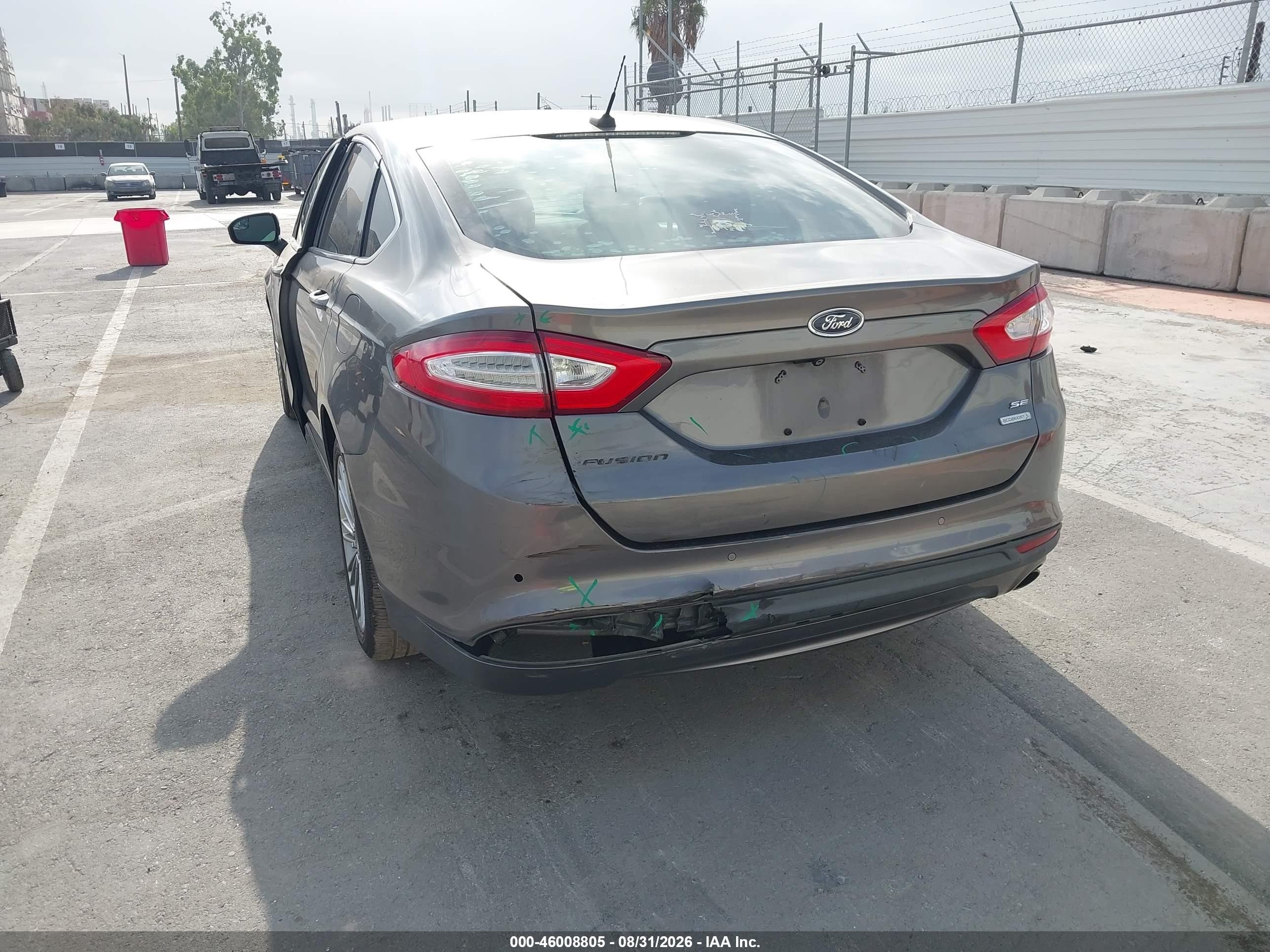 2014 Ford Fusion Se Gray vin: 3FA6P0HD7ER164131