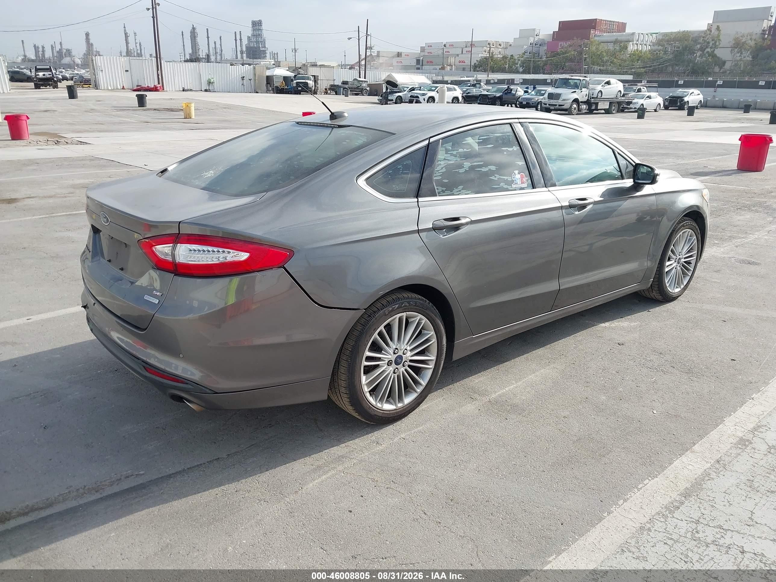 2014 Ford Fusion Se Gray vin: 3FA6P0HD7ER164131