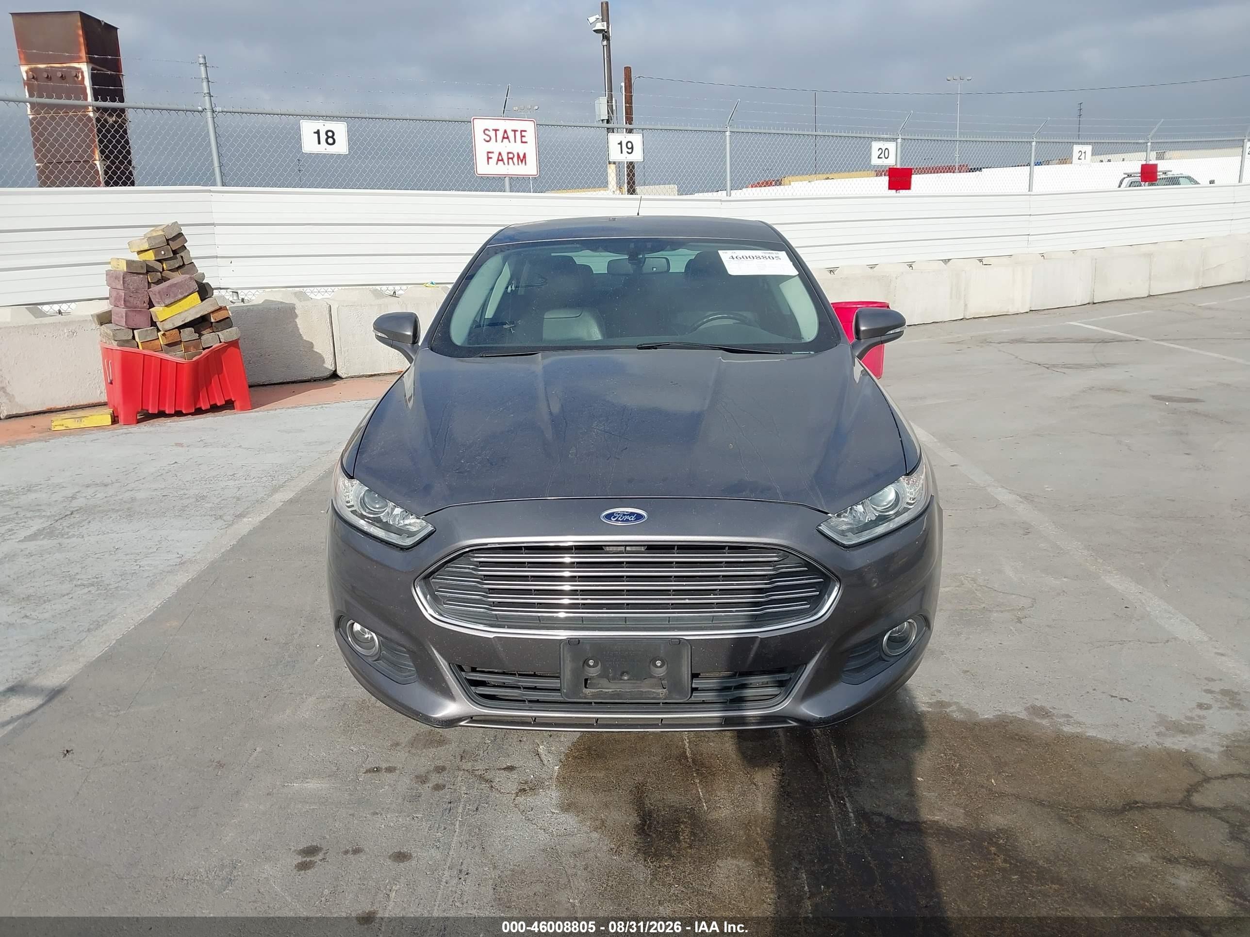 2014 Ford Fusion Se Gray vin: 3FA6P0HD7ER164131