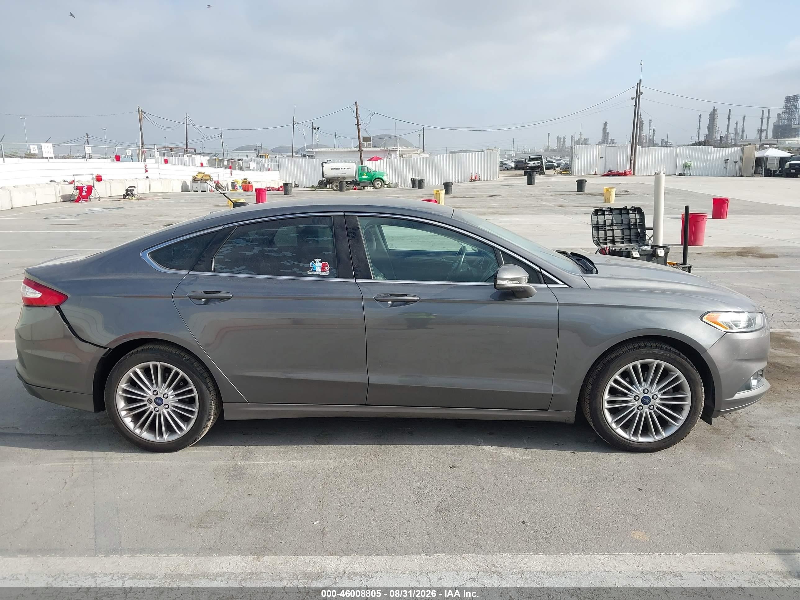2014 Ford Fusion Se Gray vin: 3FA6P0HD7ER164131