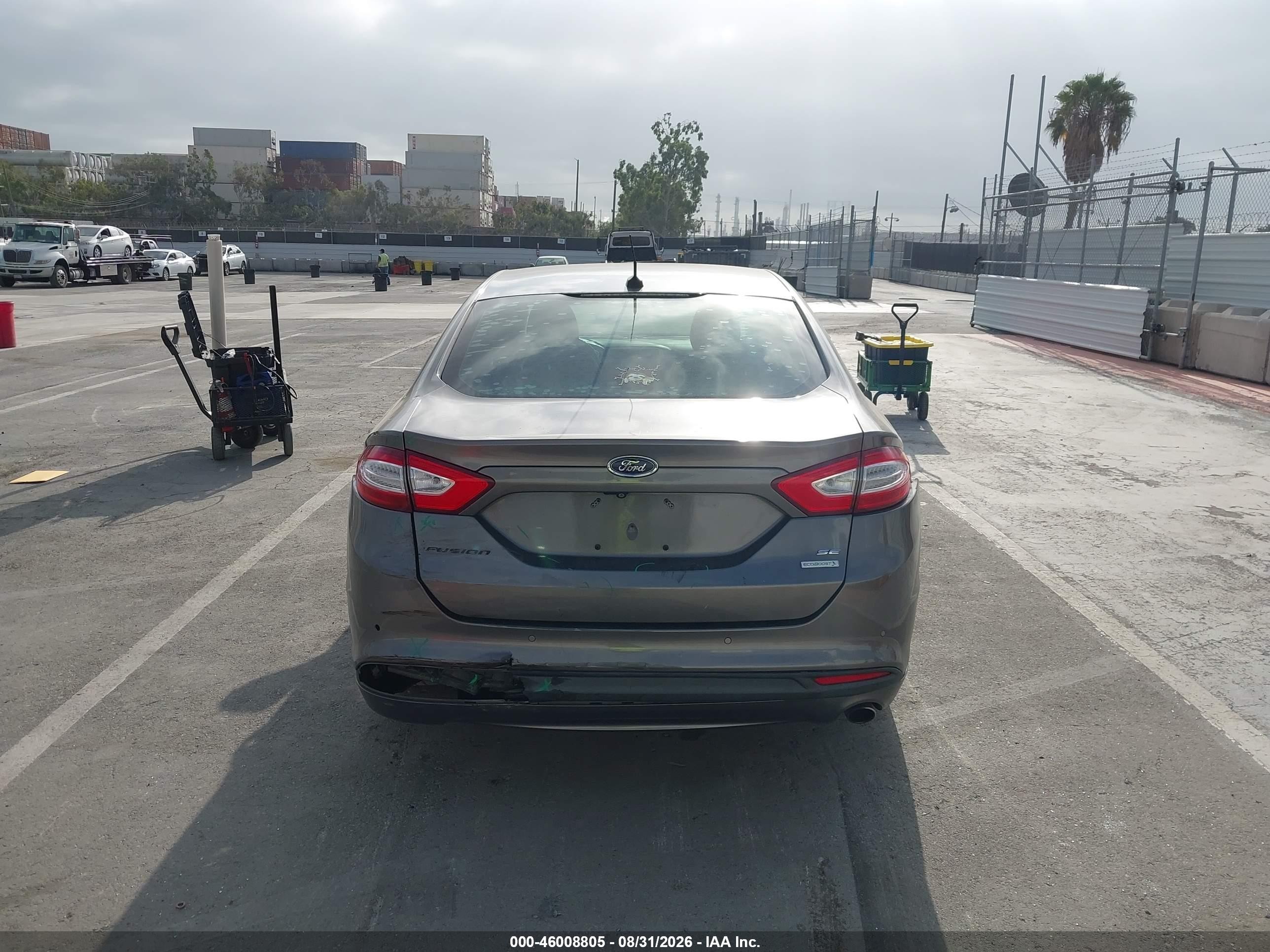 2014 Ford Fusion Se Gray vin: 3FA6P0HD7ER164131
