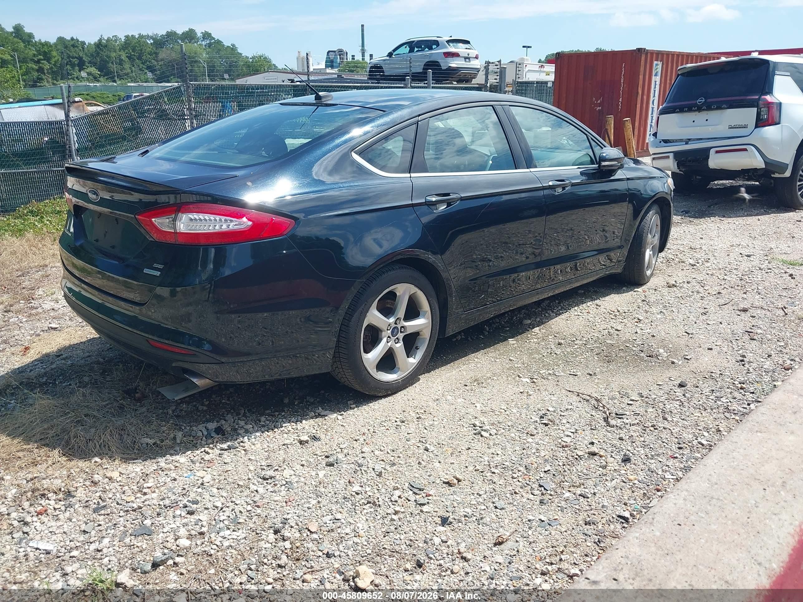 2014 Ford Fusion Se Black vin: 3FA6P0HD7ER174125