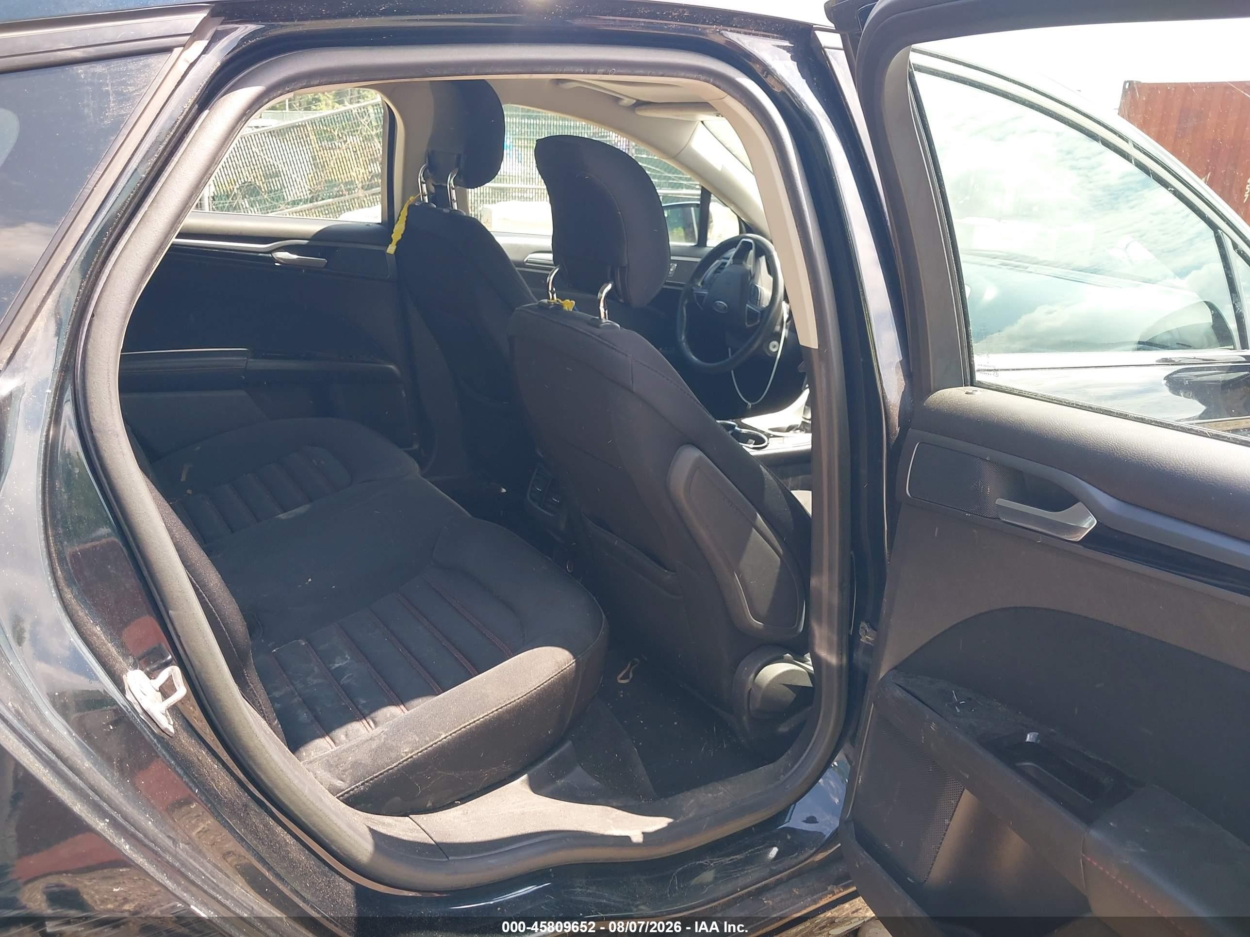 2014 Ford Fusion Se Black vin: 3FA6P0HD7ER174125
