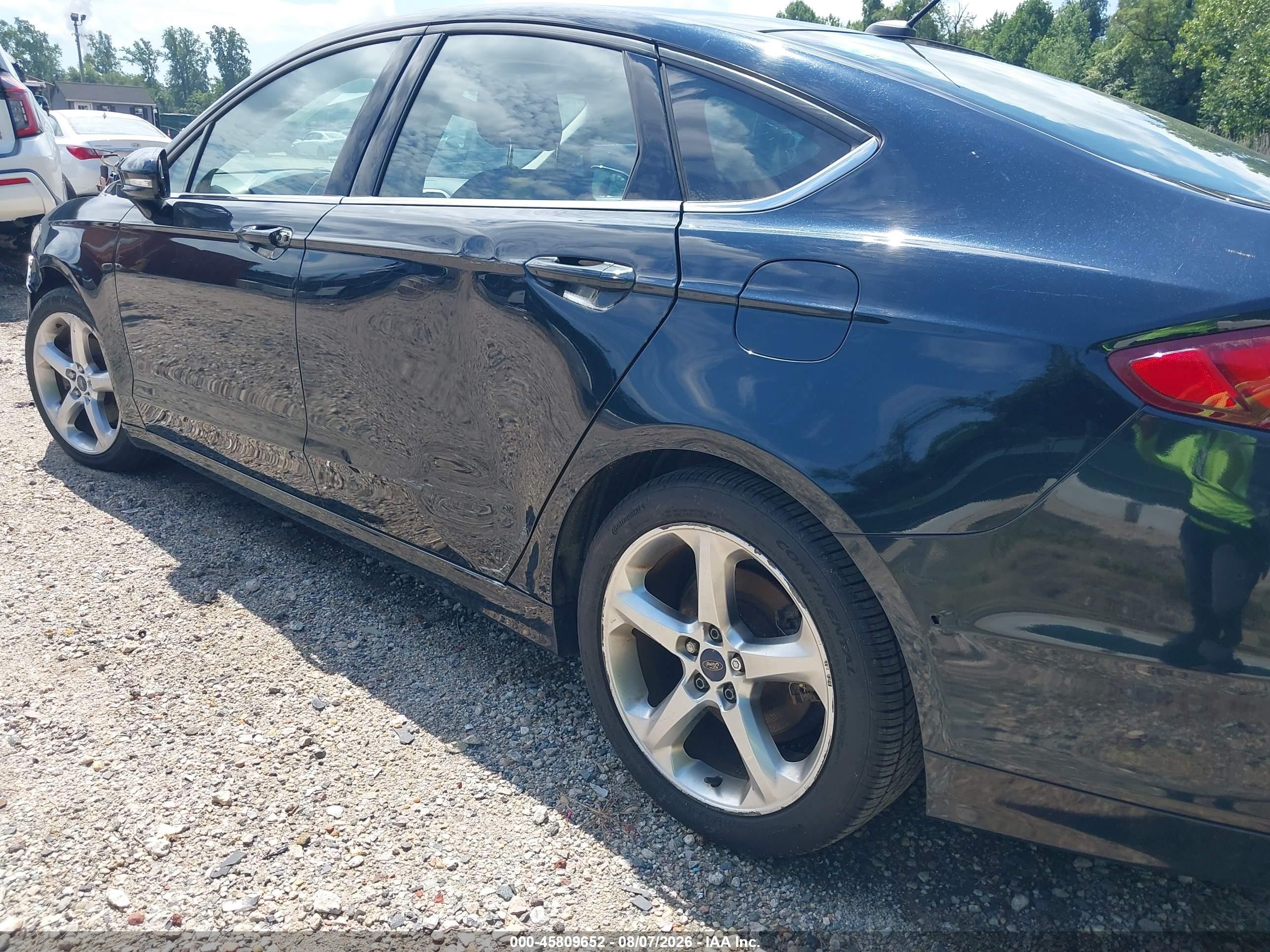 2014 Ford Fusion Se Black vin: 3FA6P0HD7ER174125