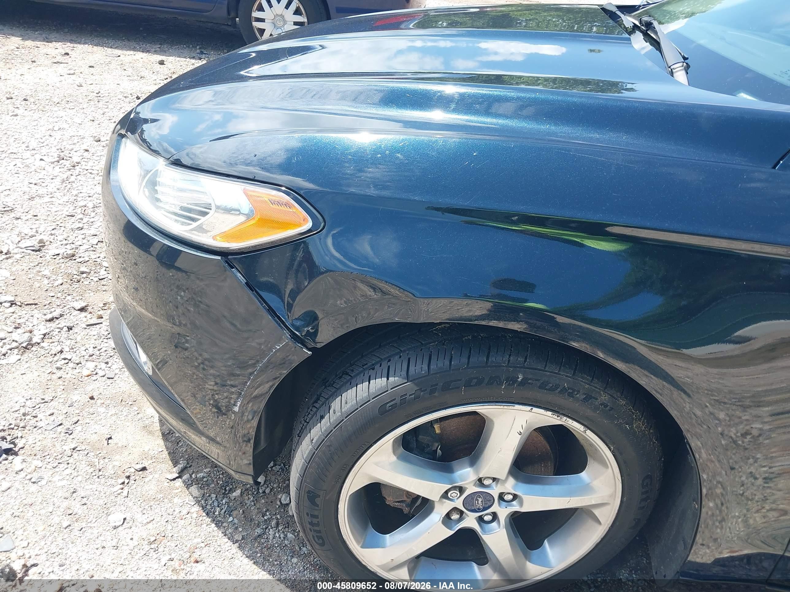 2014 Ford Fusion Se Black vin: 3FA6P0HD7ER174125