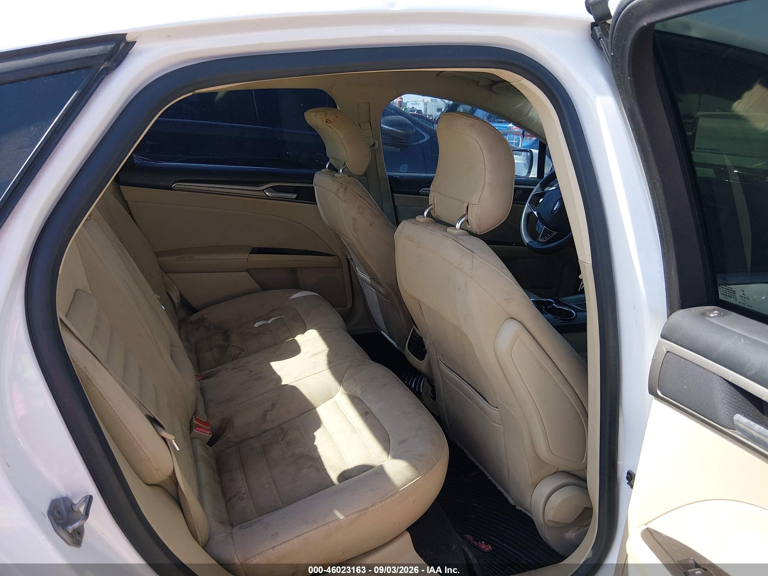 2014 Ford Fusion Se White vin: 3FA6P0HD7ER193144