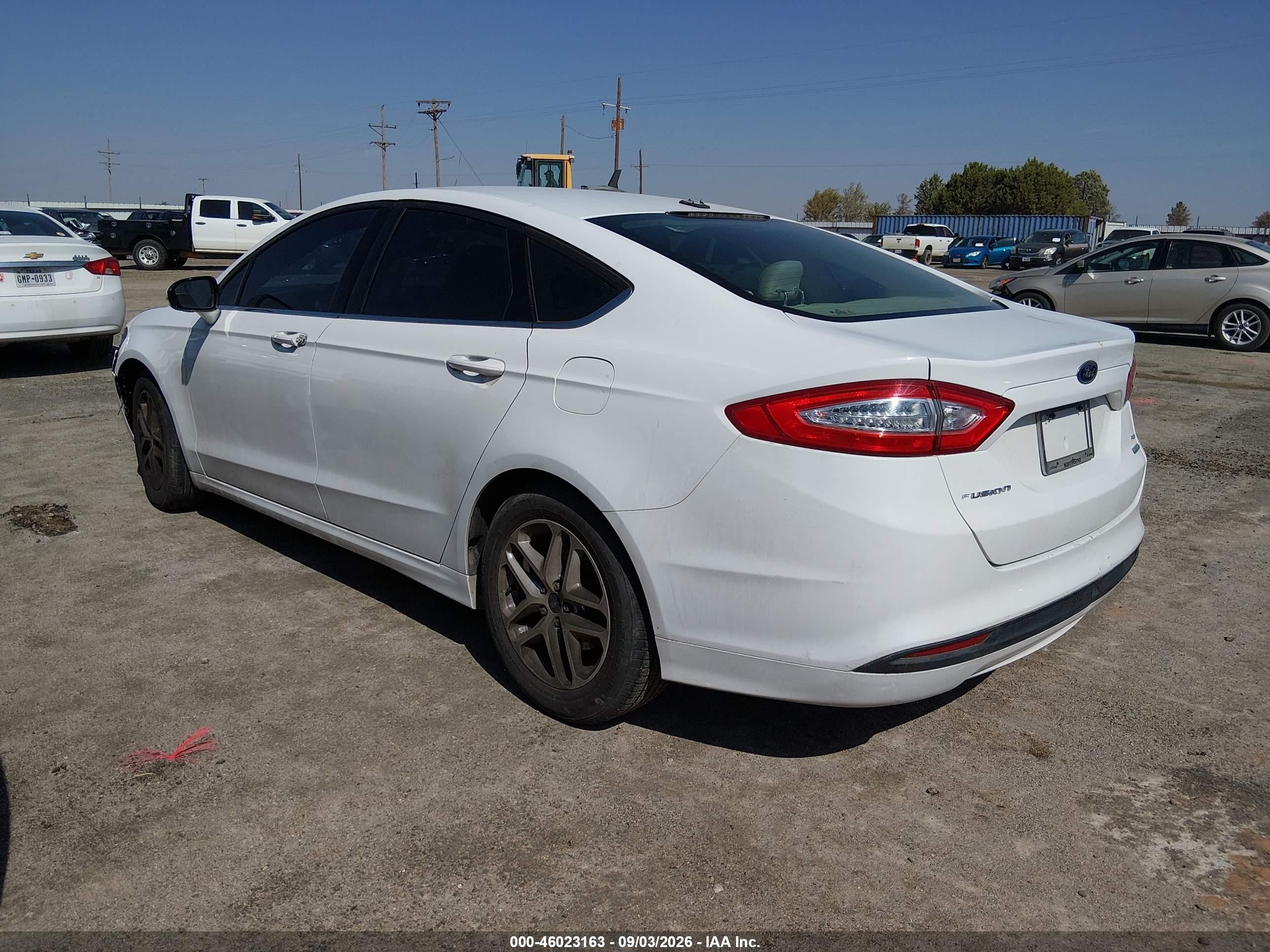 2014 Ford Fusion Se White vin: 3FA6P0HD7ER193144