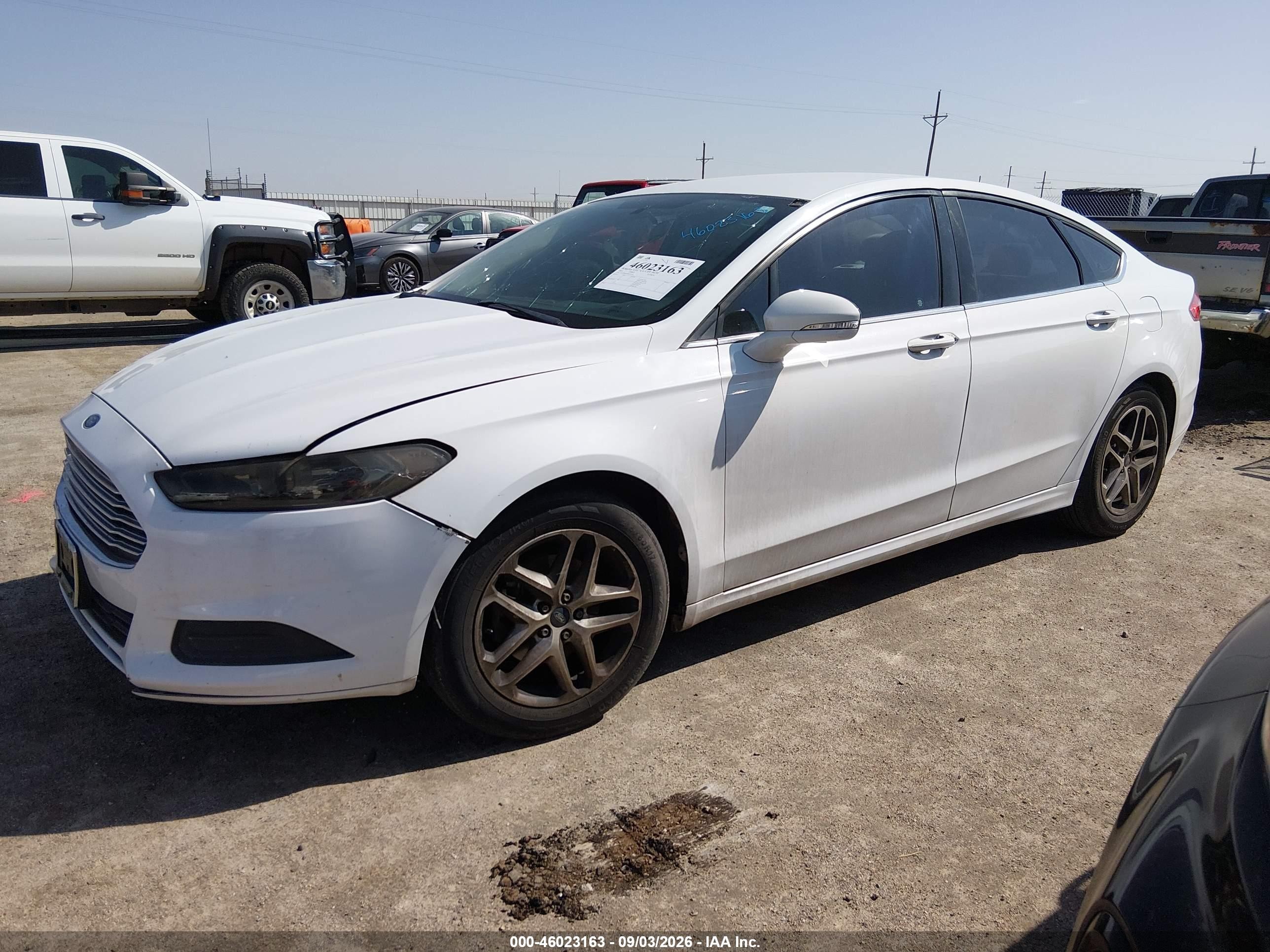 2014 Ford Fusion Se White vin: 3FA6P0HD7ER193144