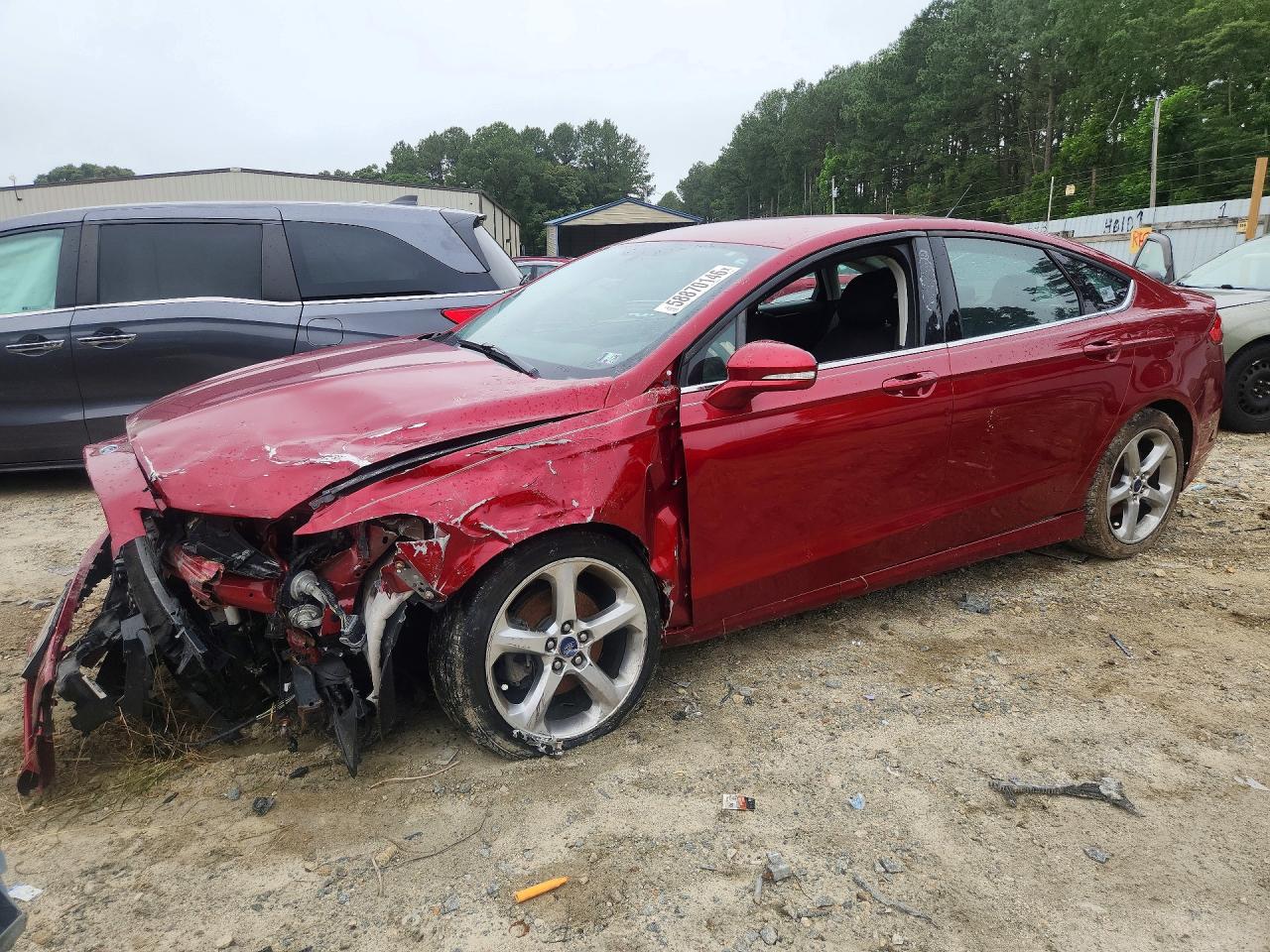 2014 Ford Fusion Se Красный vin: 3FA6P0HD7ER198022