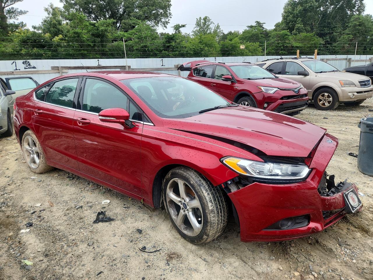 2014 Ford Fusion Se Red vin: 3FA6P0HD7ER198022