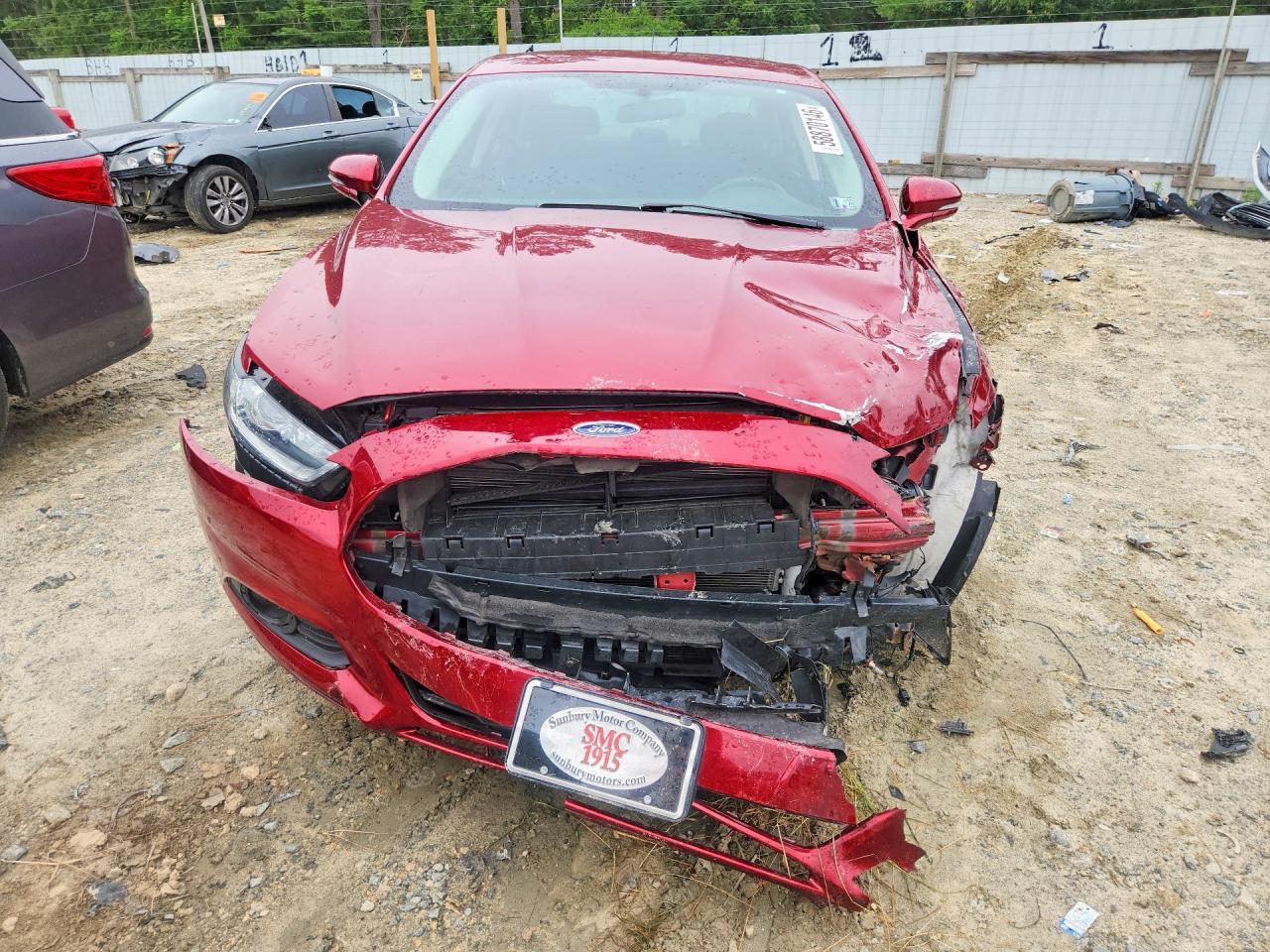 2014 Ford Fusion Se Red vin: 3FA6P0HD7ER198022