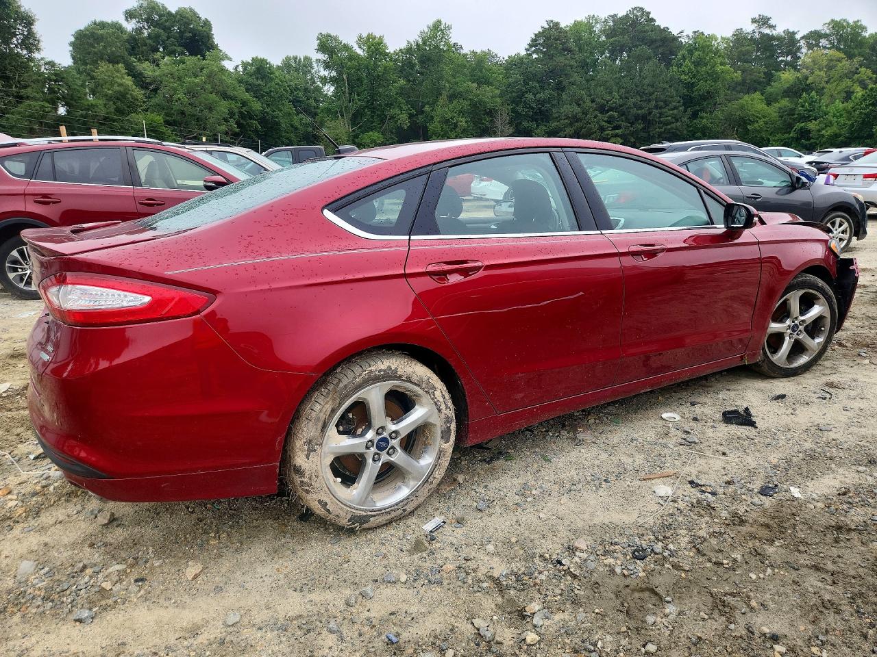 2014 Ford Fusion Se Red vin: 3FA6P0HD7ER198022