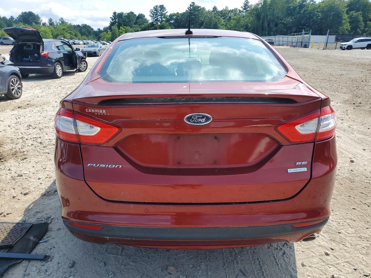 2014 Ford Fusion Se Red vin: 3FA6P0HD7ER205700
