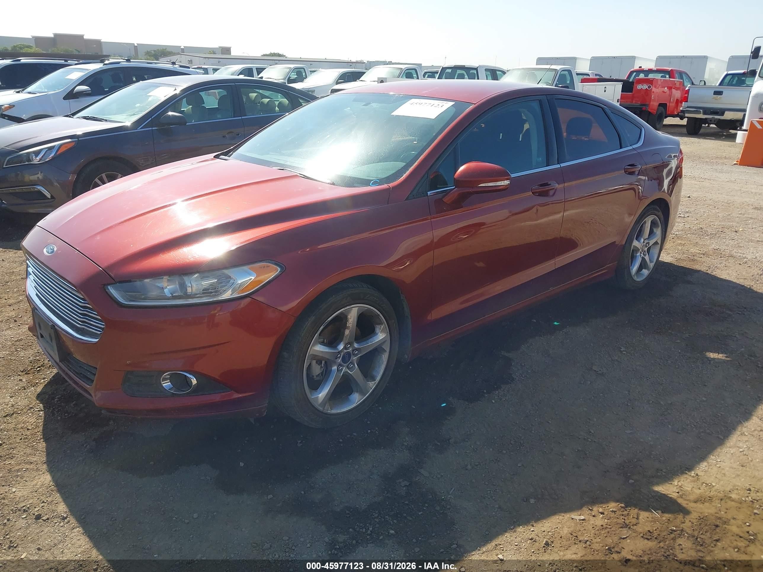 2014 Ford Fusion Se Burgundy vin: 3FA6P0HD7ER220343