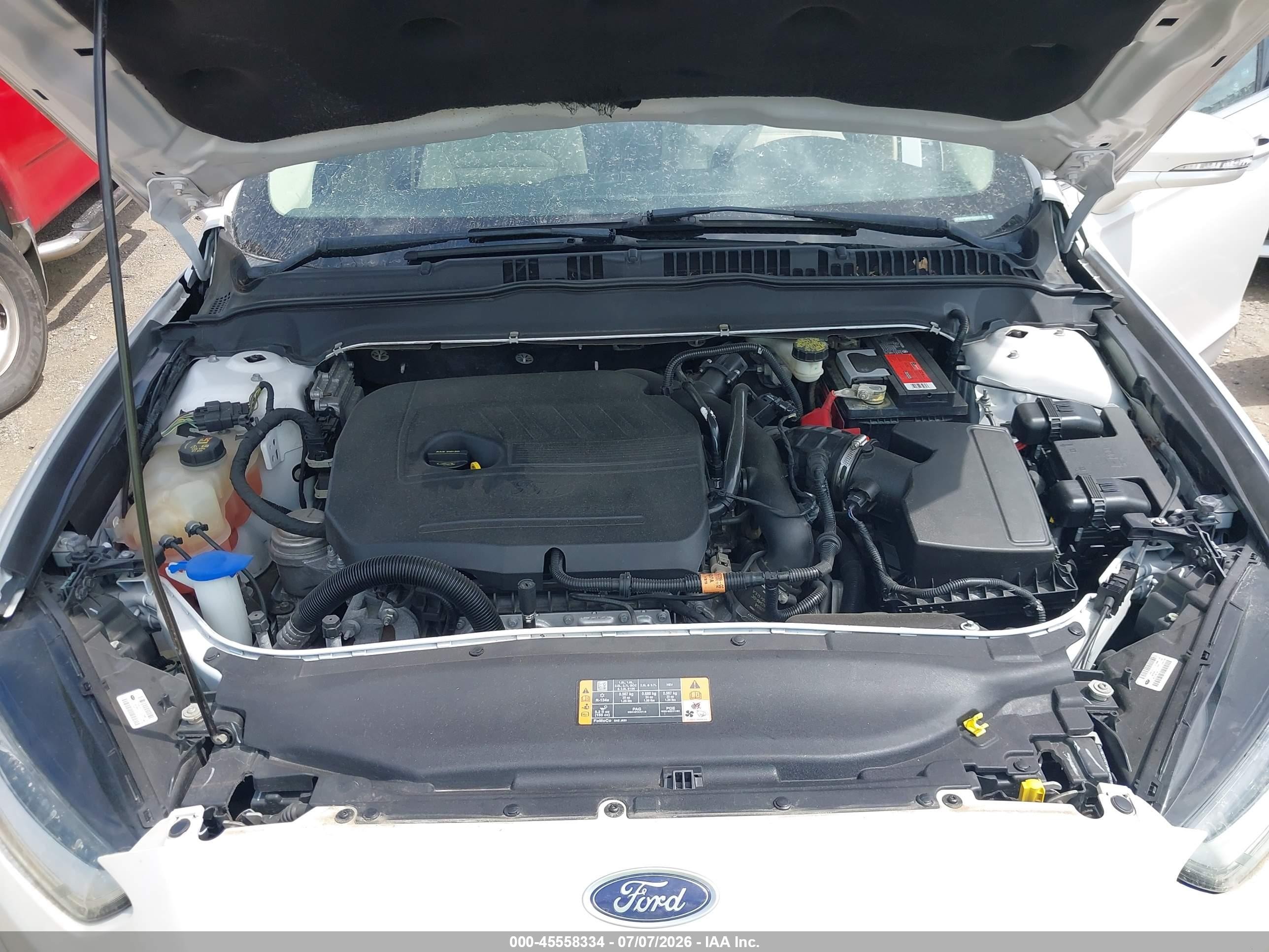 2014 Ford Fusion Se White vin: 3FA6P0HD7ER231116