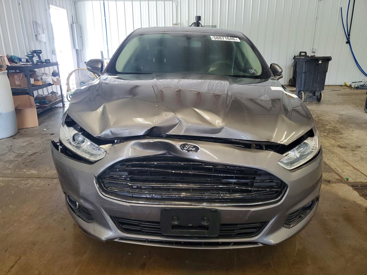 2014 Ford Fusion Se Серый vin: 3FA6P0HD7ER288268
