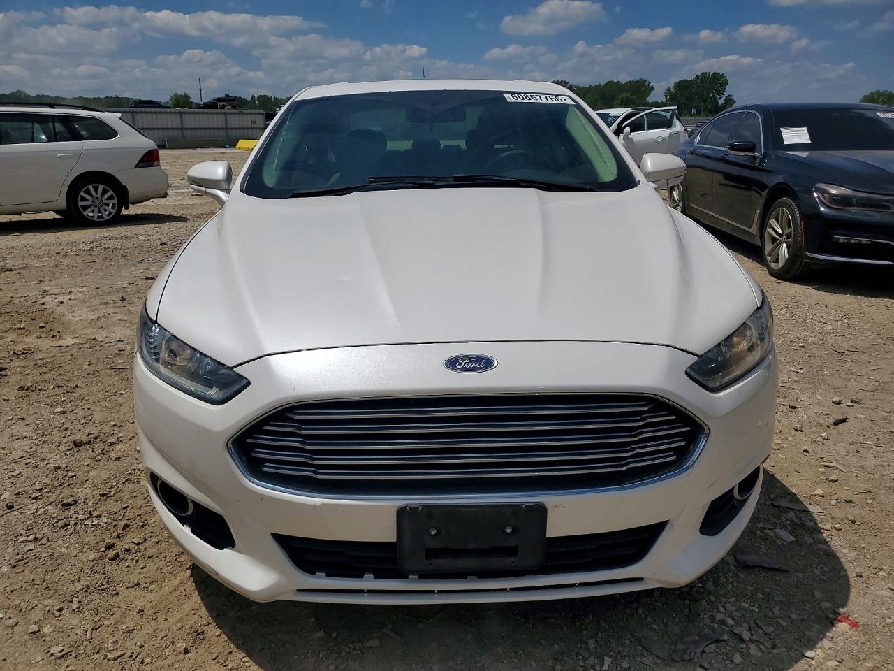 2014 Ford Fusion Se White vin: 3FA6P0HD7ER298427