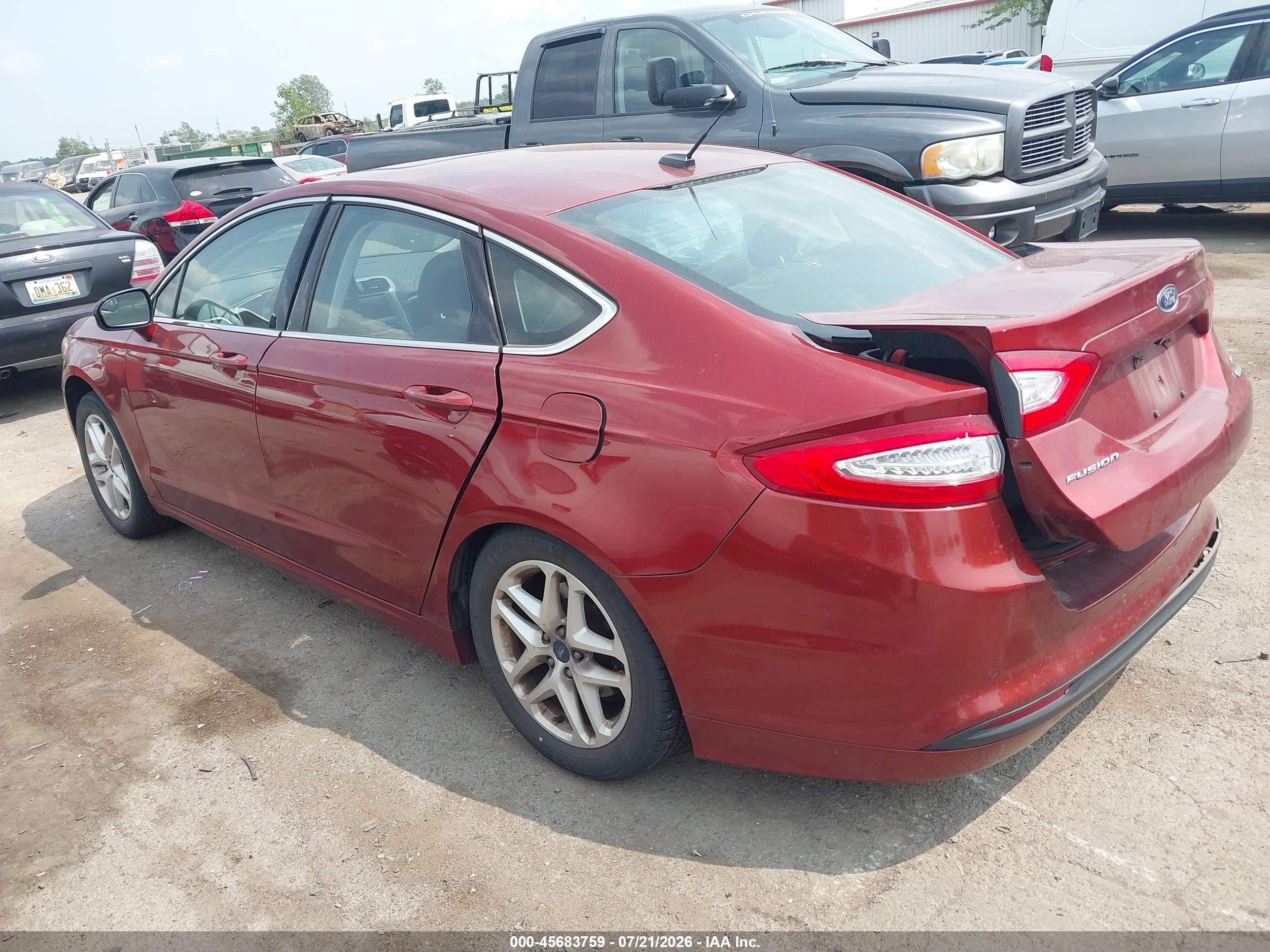 2014 Ford Fusion Se Red vin: 3FA6P0HD7ER305151