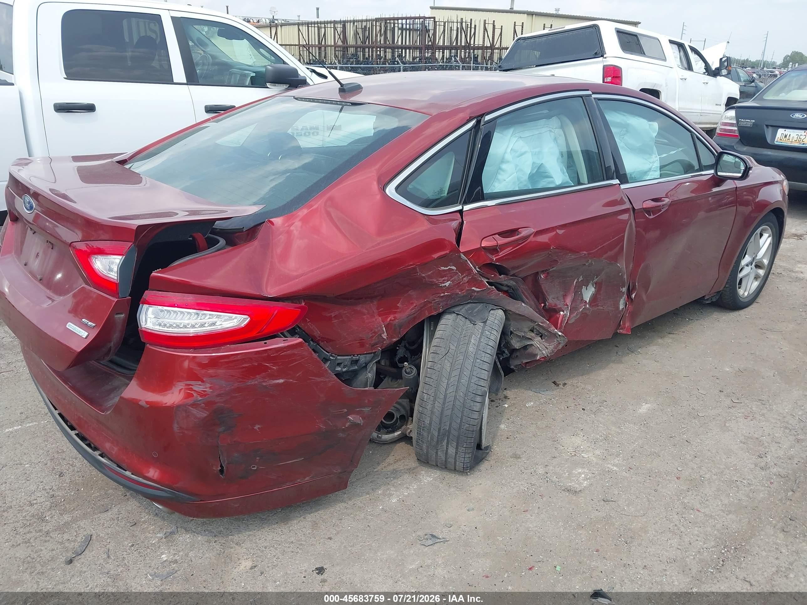 2014 Ford Fusion Se Red vin: 3FA6P0HD7ER305151
