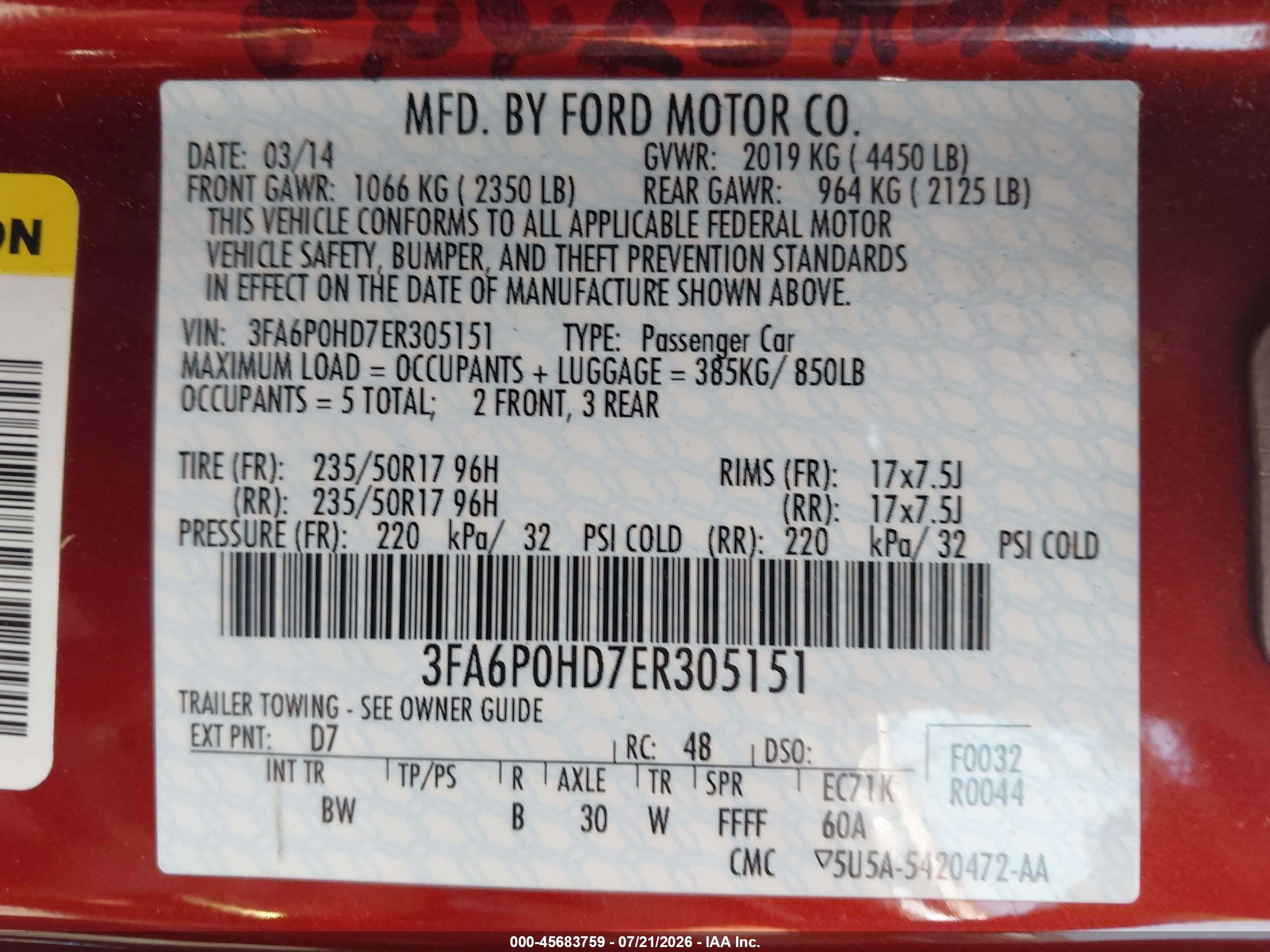2014 Ford Fusion Se Red vin: 3FA6P0HD7ER305151