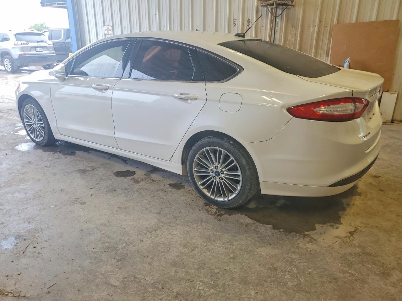 2014 Ford Fusion Se White vin: 3FA6P0HD7ER336920
