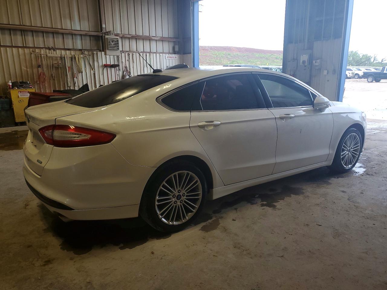 2014 Ford Fusion Se White vin: 3FA6P0HD7ER336920