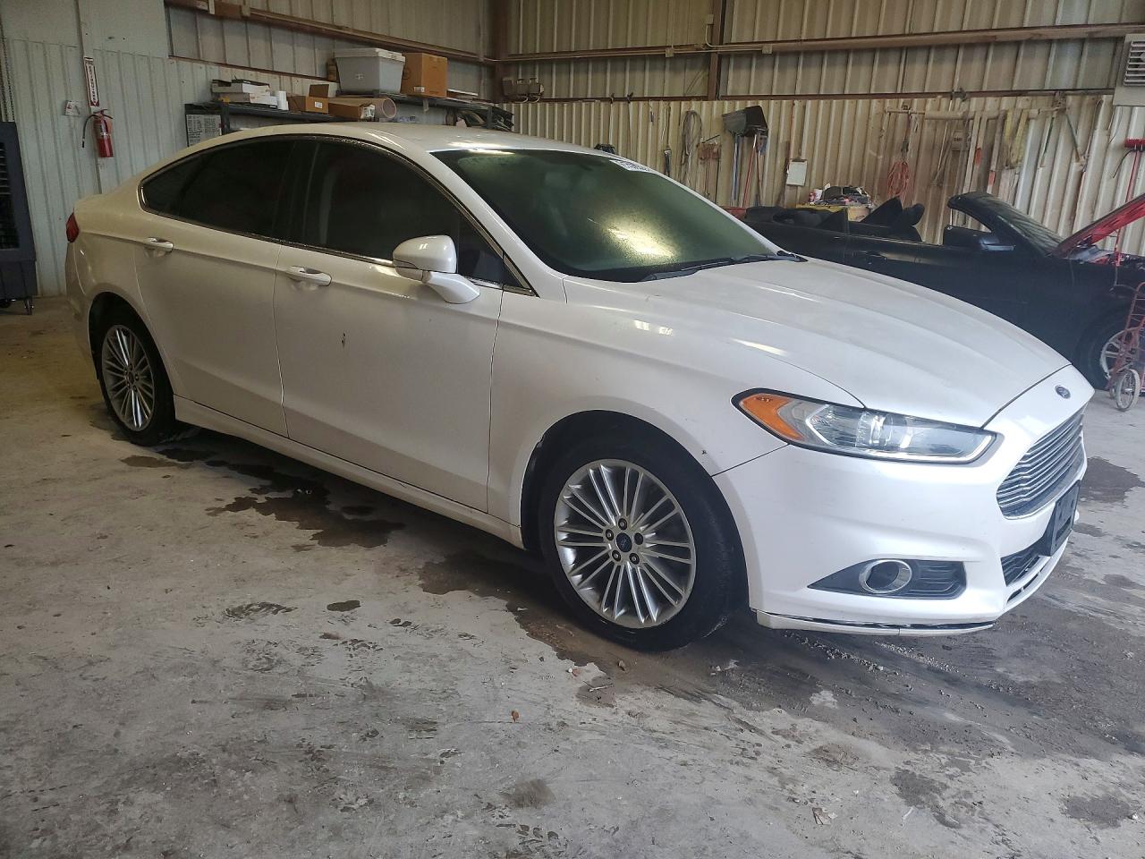 2014 Ford Fusion Se White vin: 3FA6P0HD7ER336920